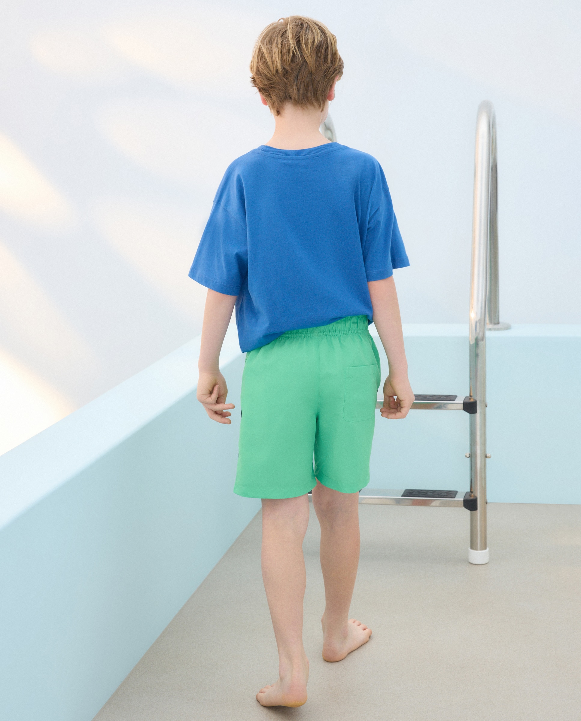 Bermudas com Estampado Minecraft Verde-3