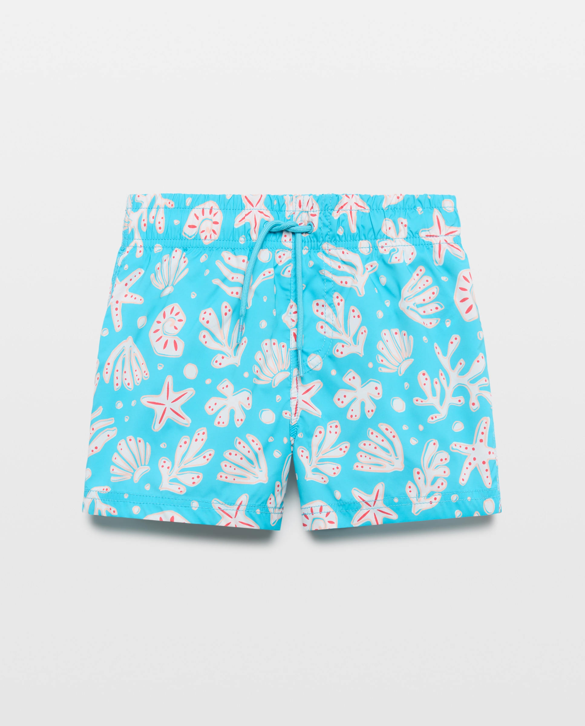 Bermudas às Cores com Conchas de Perfil Verde-5