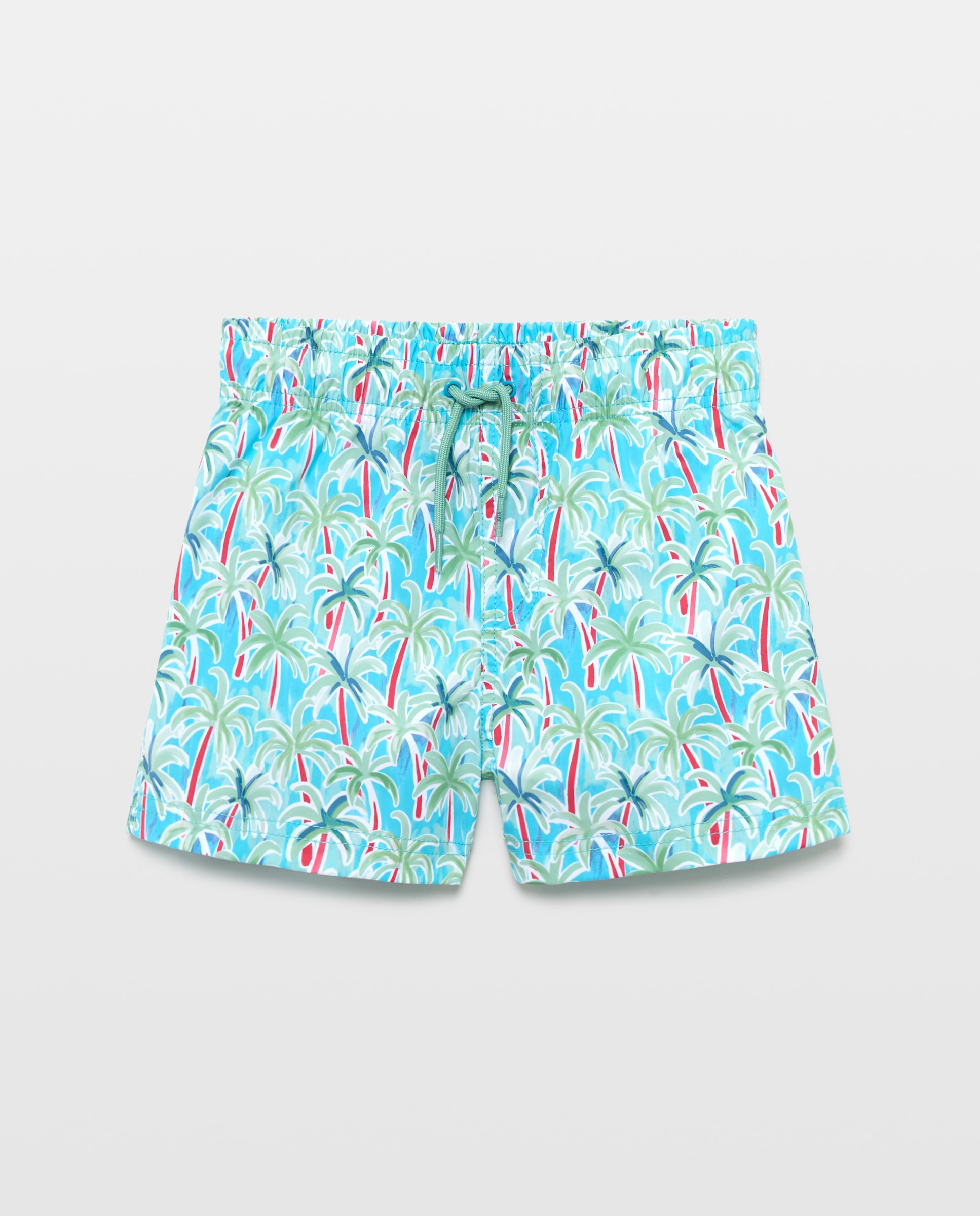 Bermudas Joy com Palmeiras Aquarela Azul-marinho-4