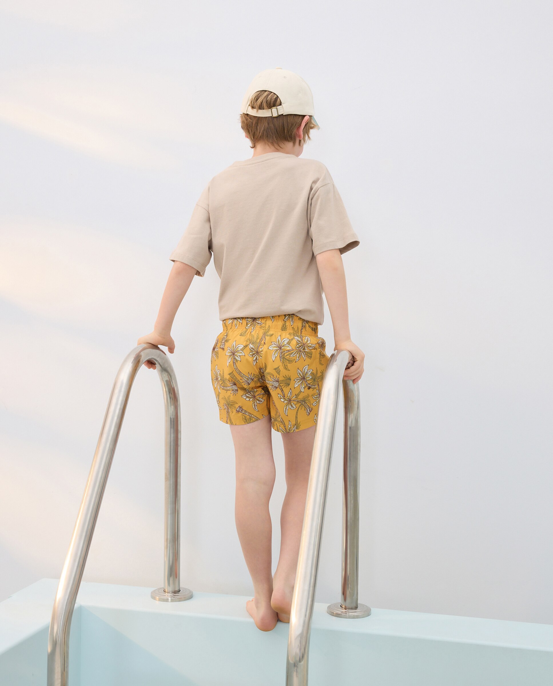 Bermudas Joy com Palmeiras Toffee Kids El Corte Inglés Amarelo-3