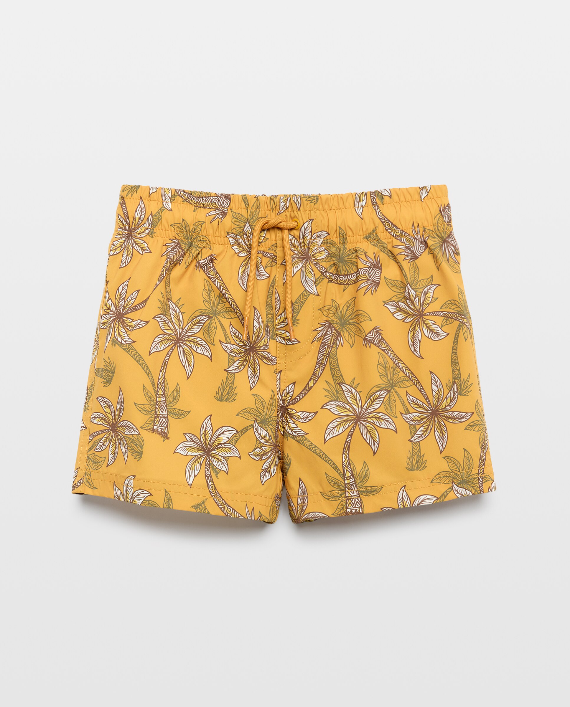 Bermudas Joy com Palmeiras Toffee Kids El Corte Inglés Amarelo-4