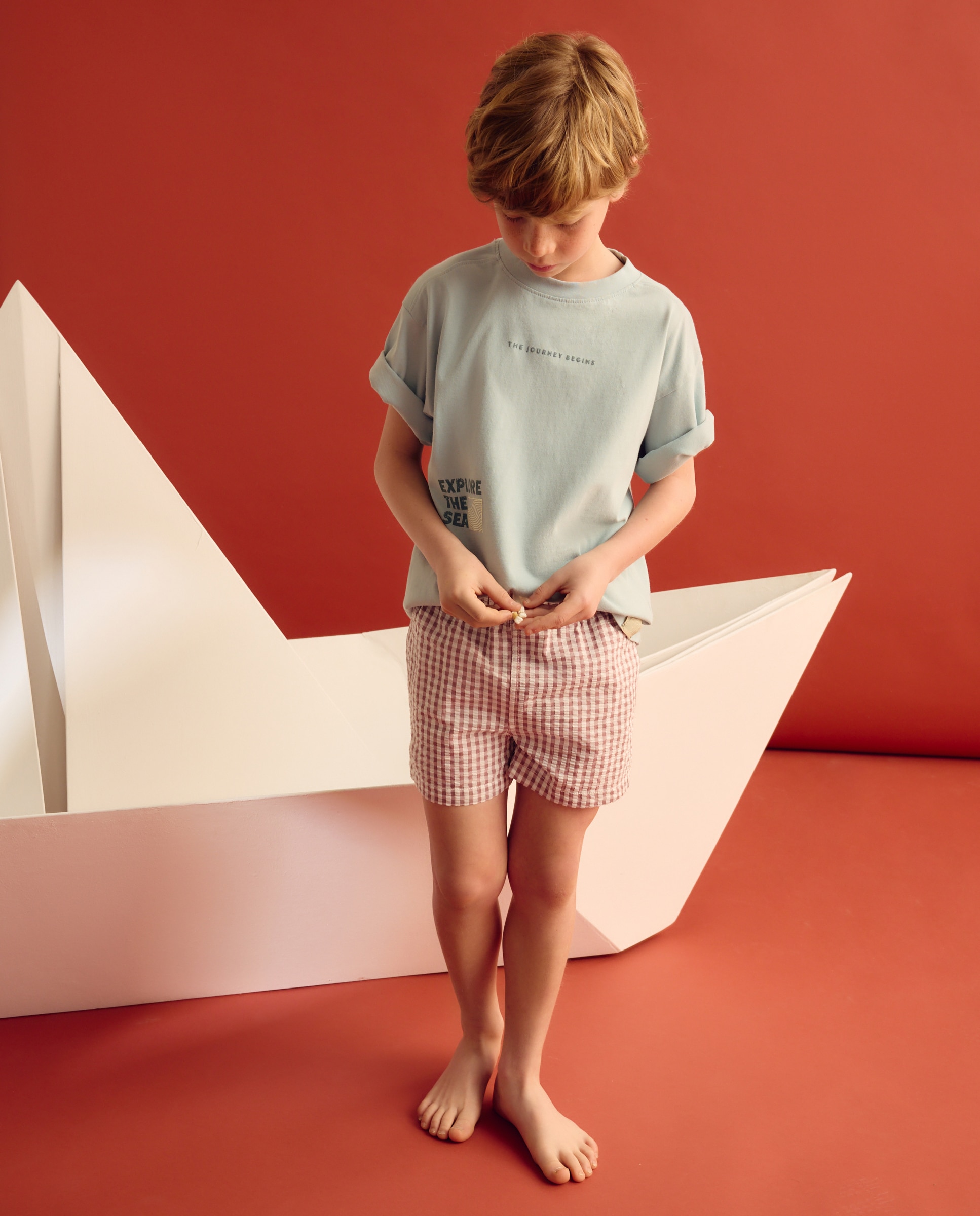 Bermudas Vichy Coconut El Corte Inglés Vermelho-2