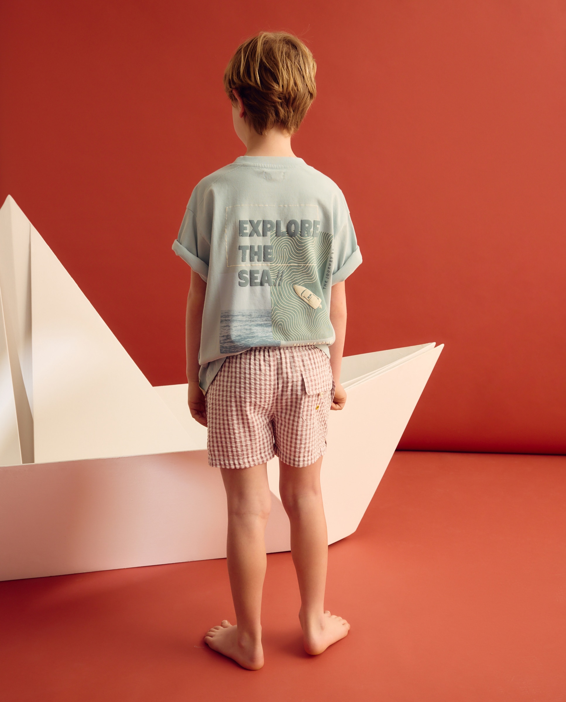 Bermudas Vichy Coconut El Corte Inglés Vermelho-3