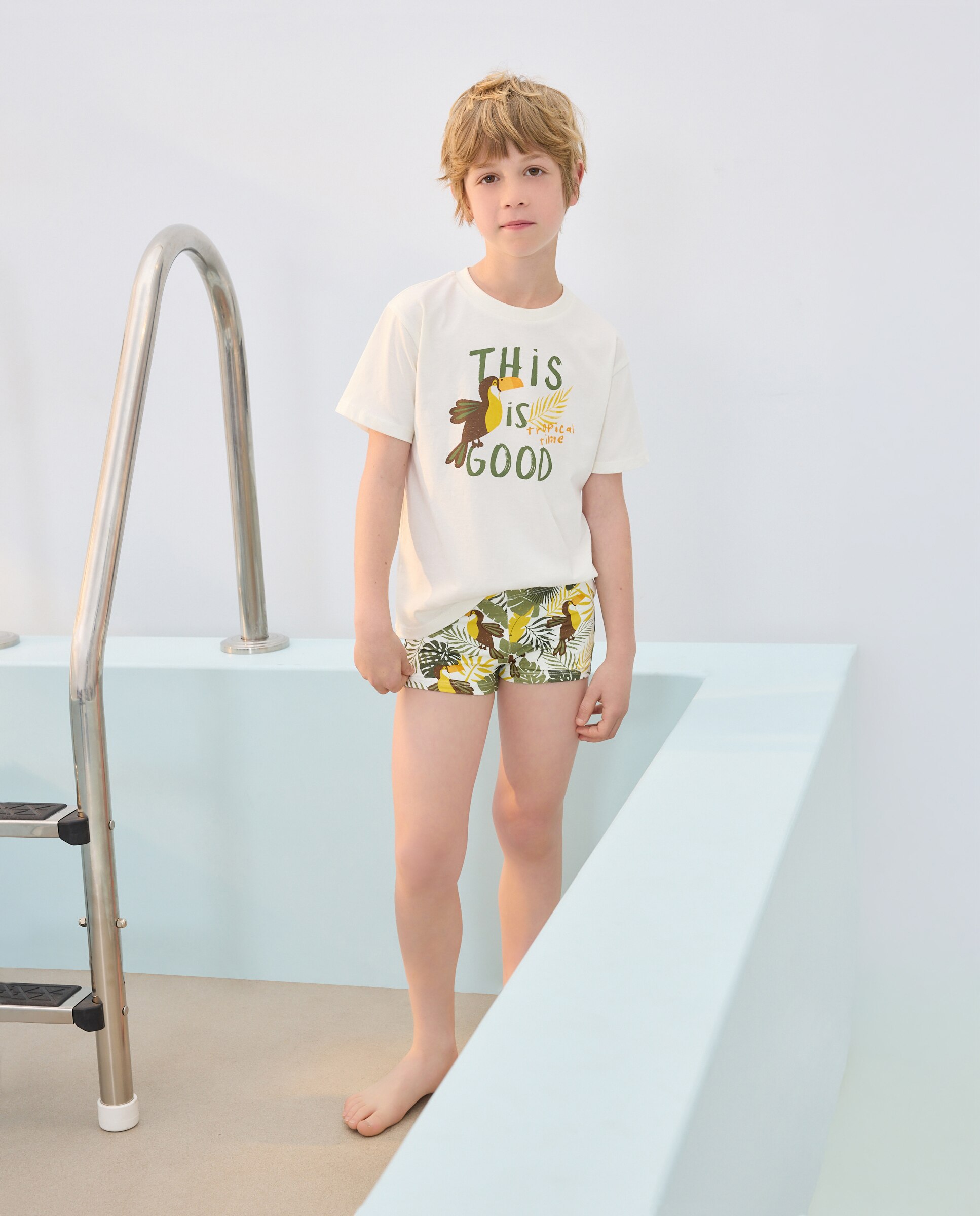 Calções de Banho Joy com Fantasia Kids El Corte Inglés Verde-2