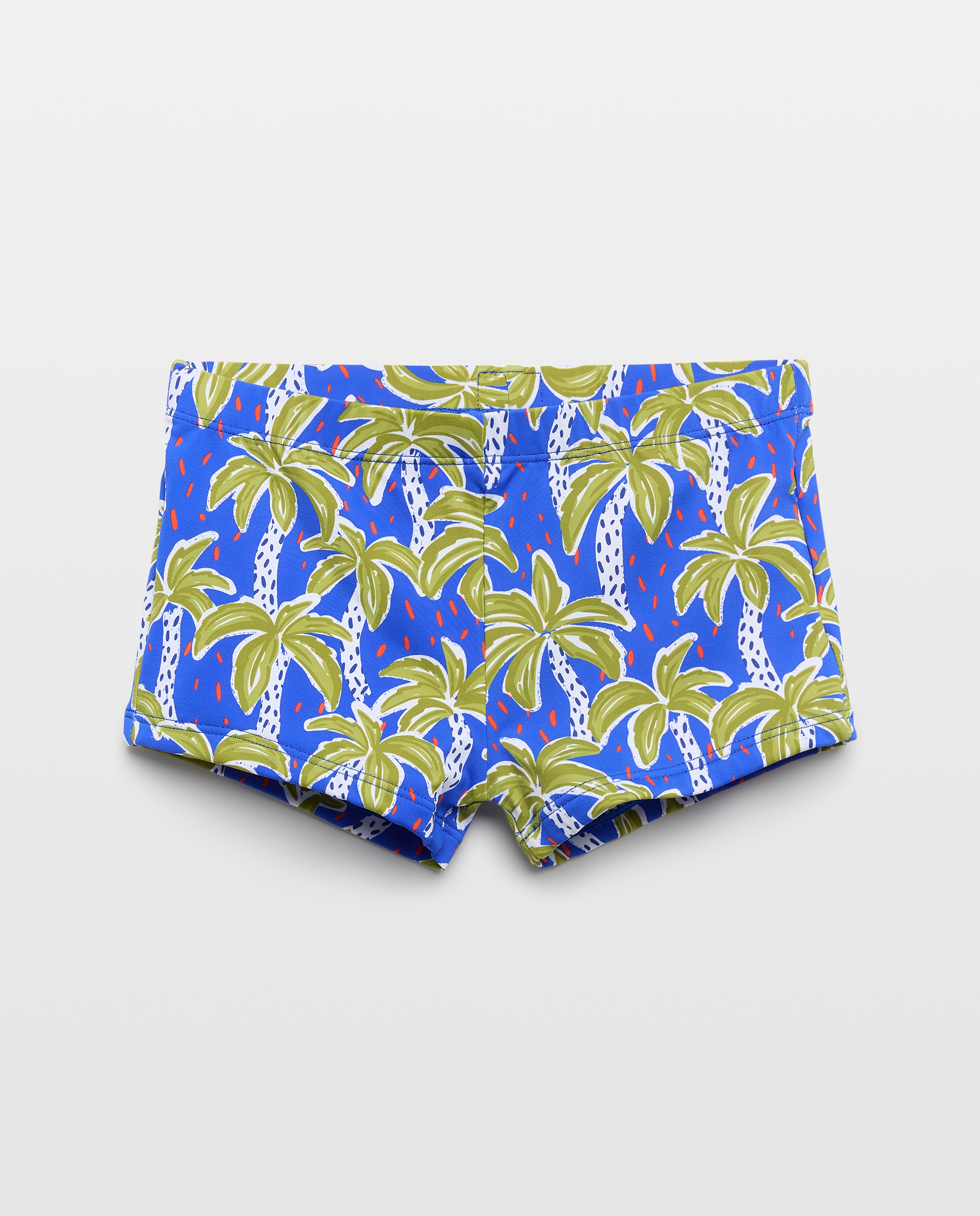 Boxers às Cores com Palmeiras Azuis Azul-marinho-4