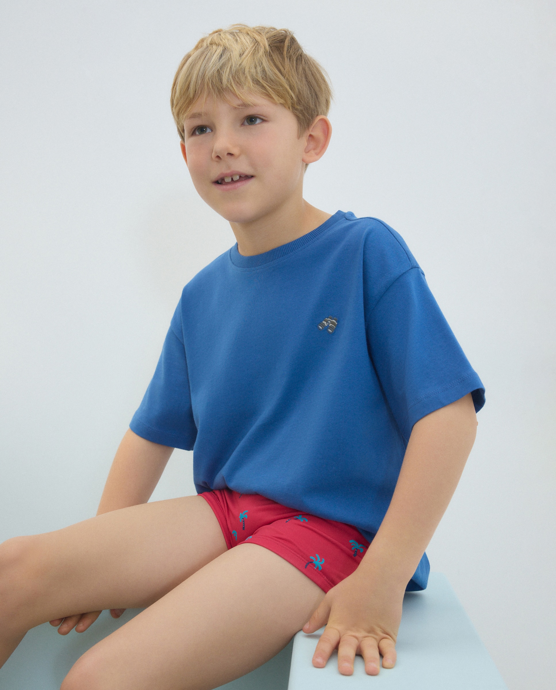Calções de Banho com Estampado Kids El Corte Inglés Vermelho-2