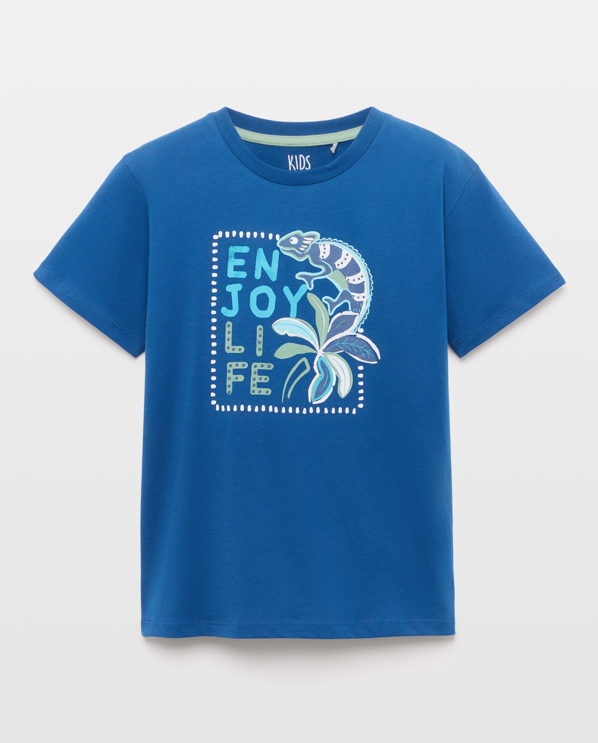T-shirt de Algodão Joy Selva com Iguana Kids El Corte Inglés Azul-marinho-4