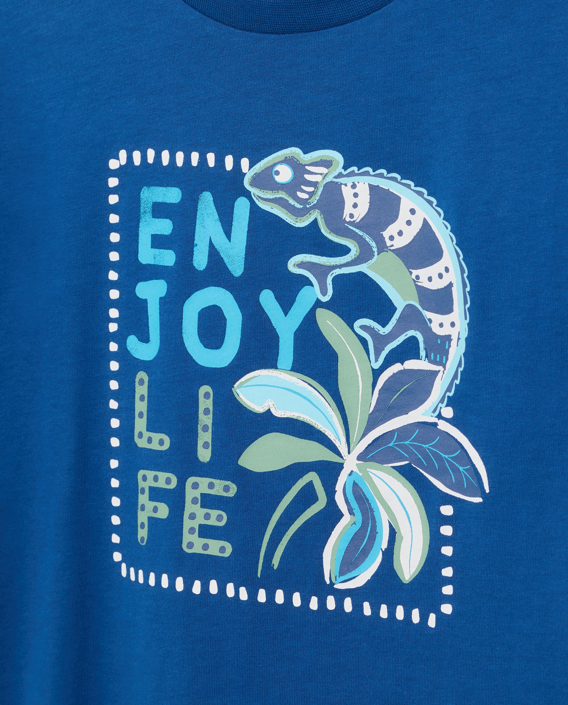 T-shirt de Algodão Joy Selva com Iguana Kids El Corte Inglés Azul-marinho-5