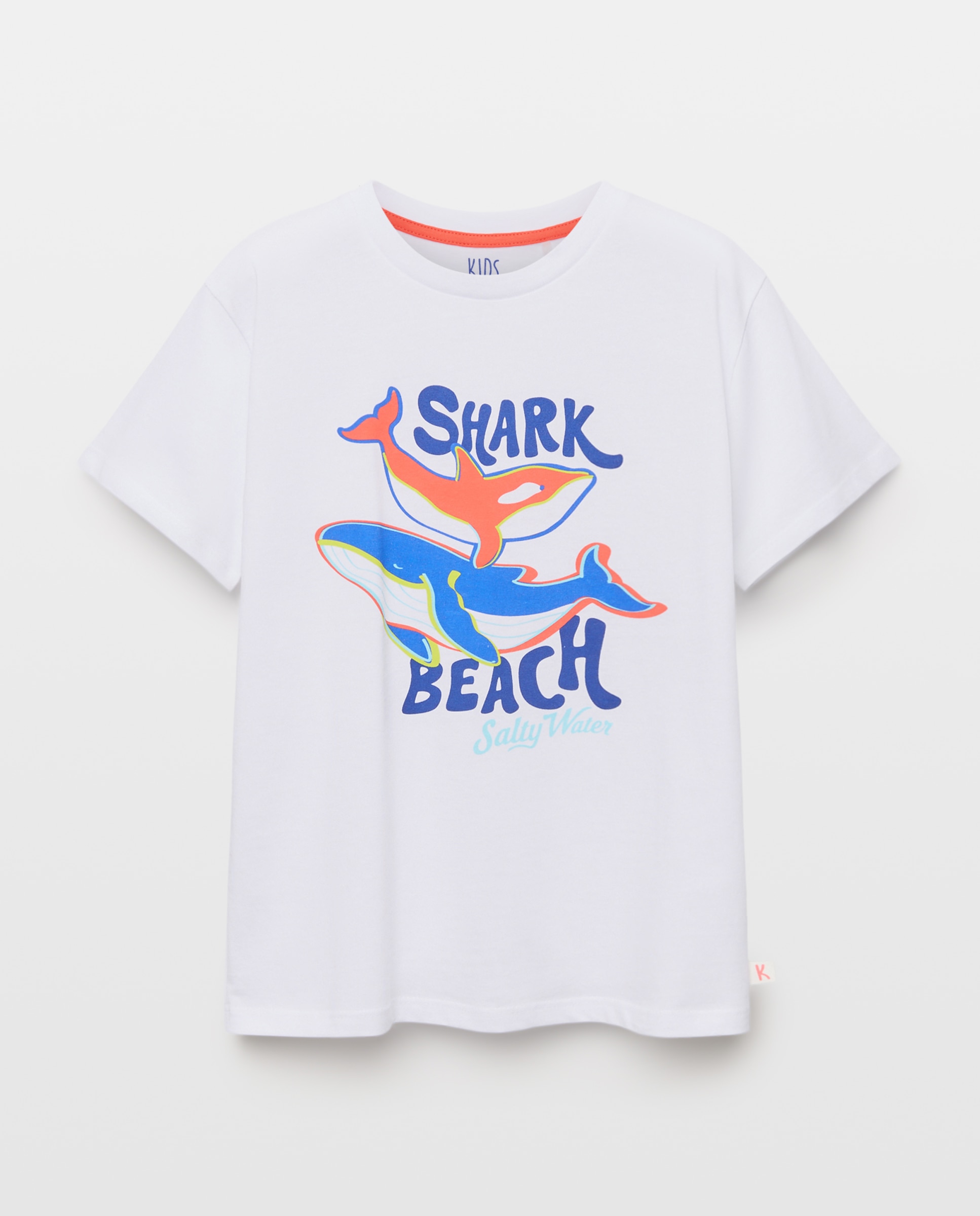 T-shirt de Algodão Joy Vários Tubarões Kids El Corte Inglés Branco-4