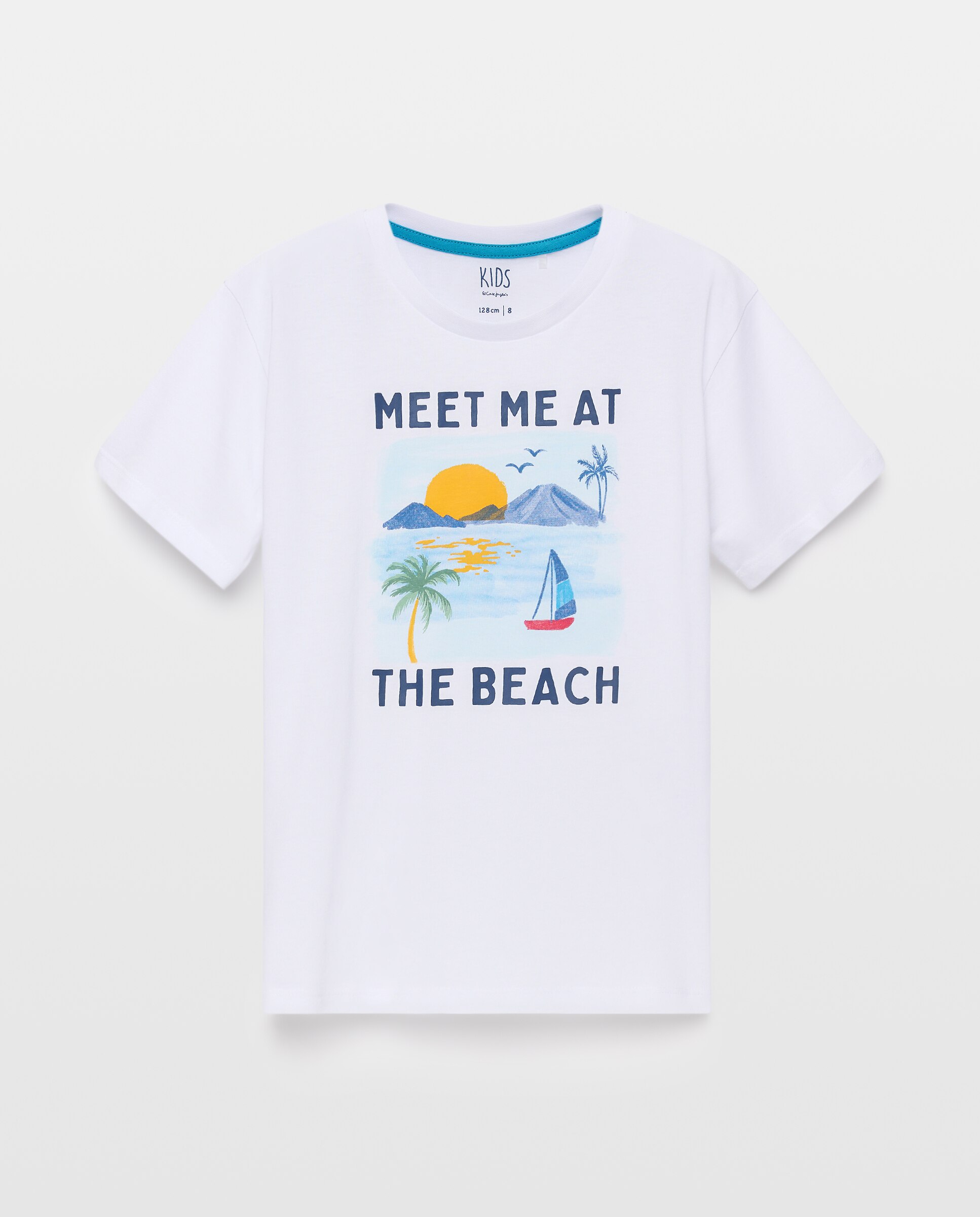 T-shirt de Algodão Joy Ilhas Kids El Corte Inglés Branco-4