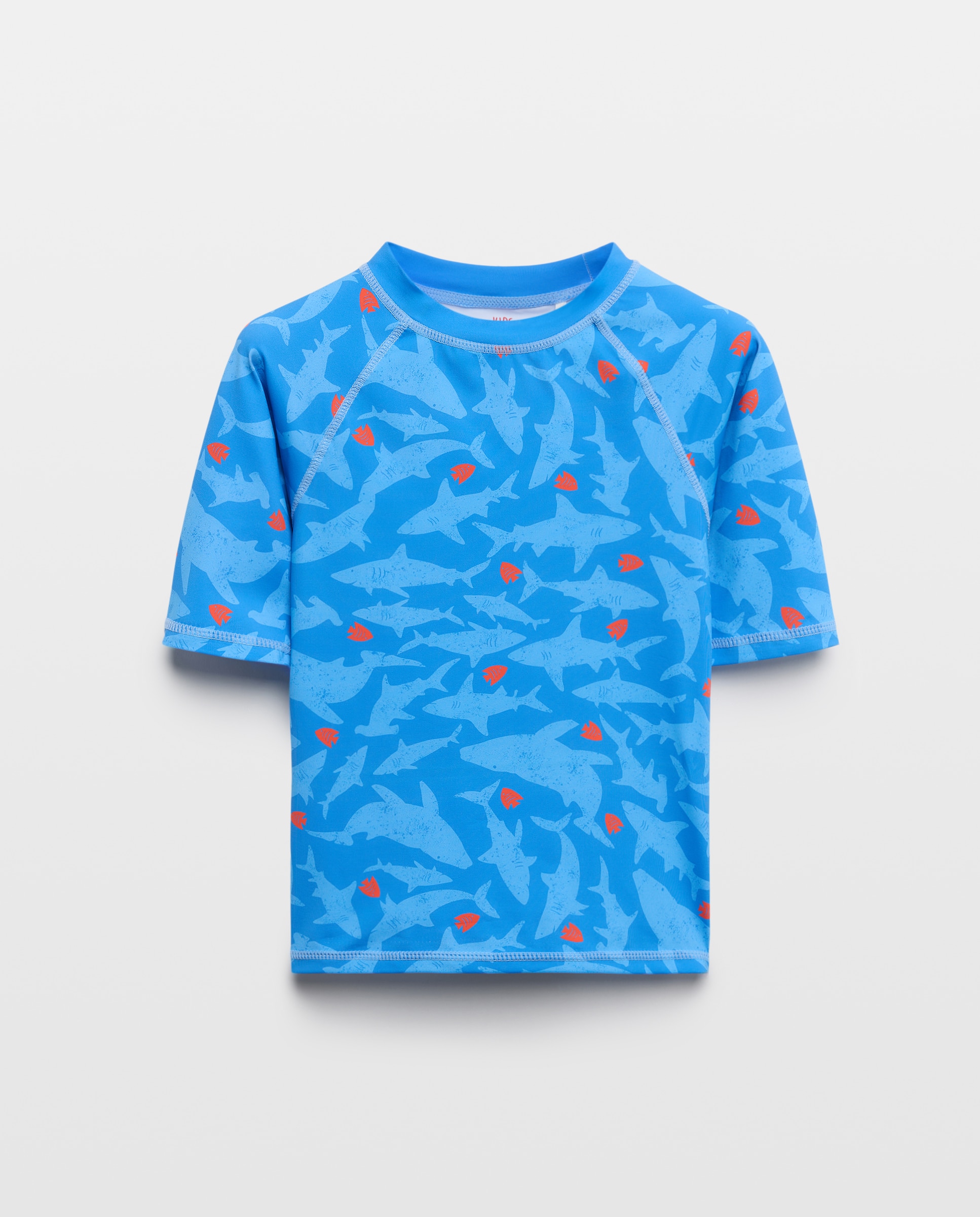 T-shirt de Banho UPF50+ Estampada Azul-4