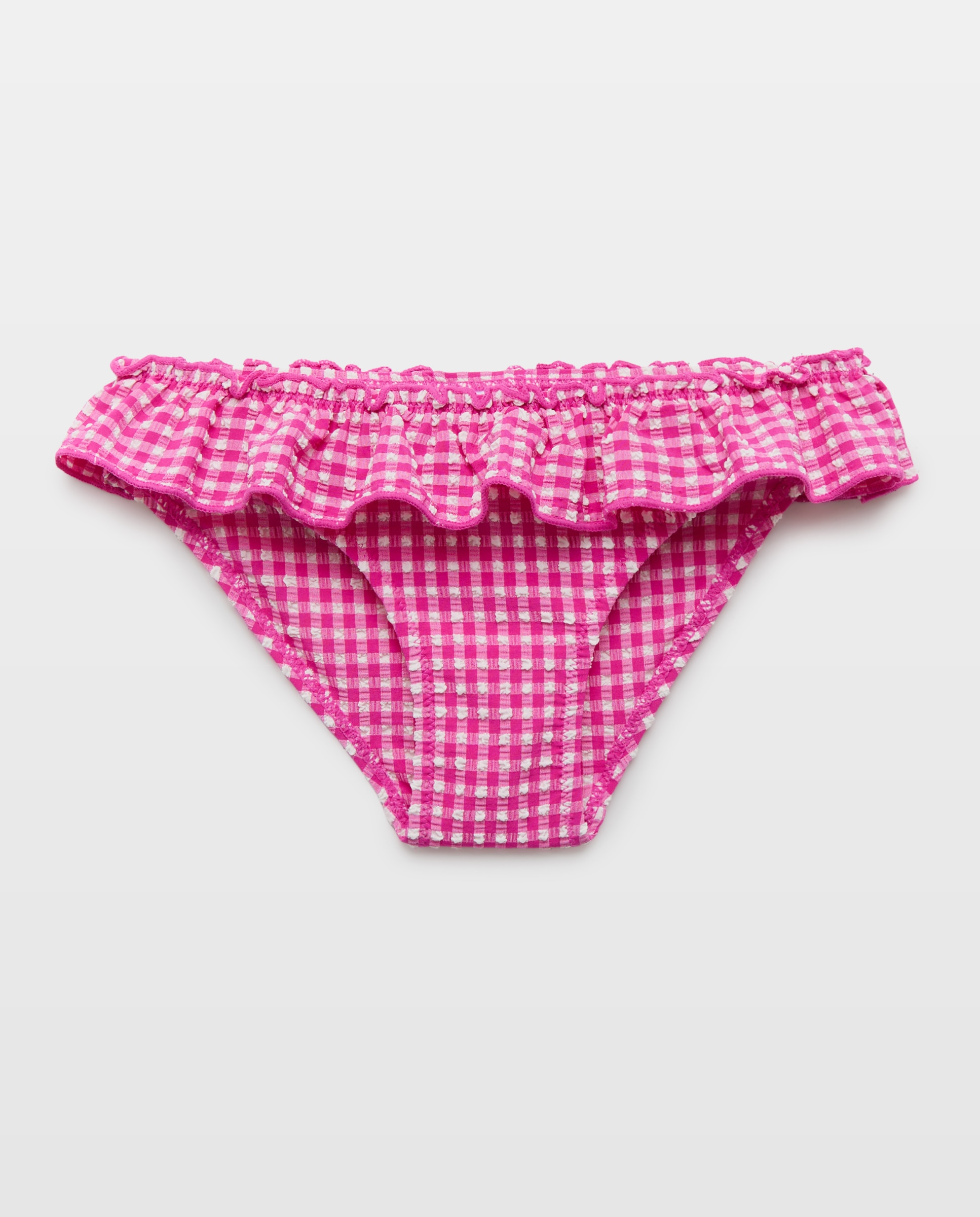 Imagem 0 de Cueca de Banho Vichy com Folho no Decote