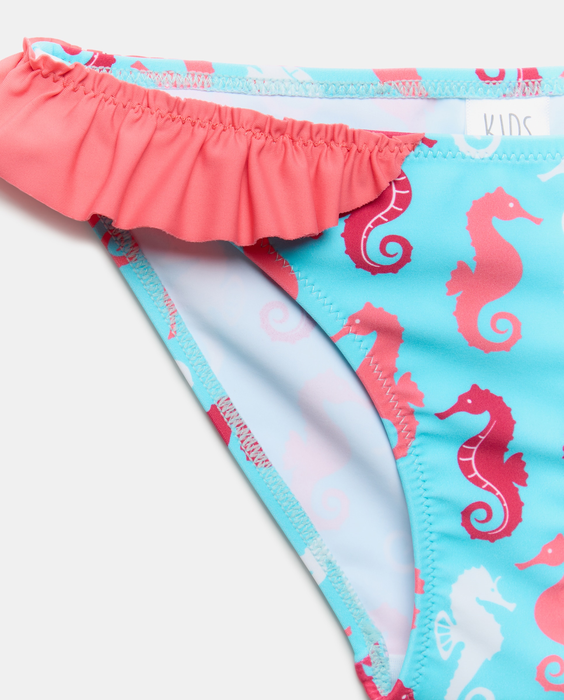 Cueca de Banho Estampada Verde-3