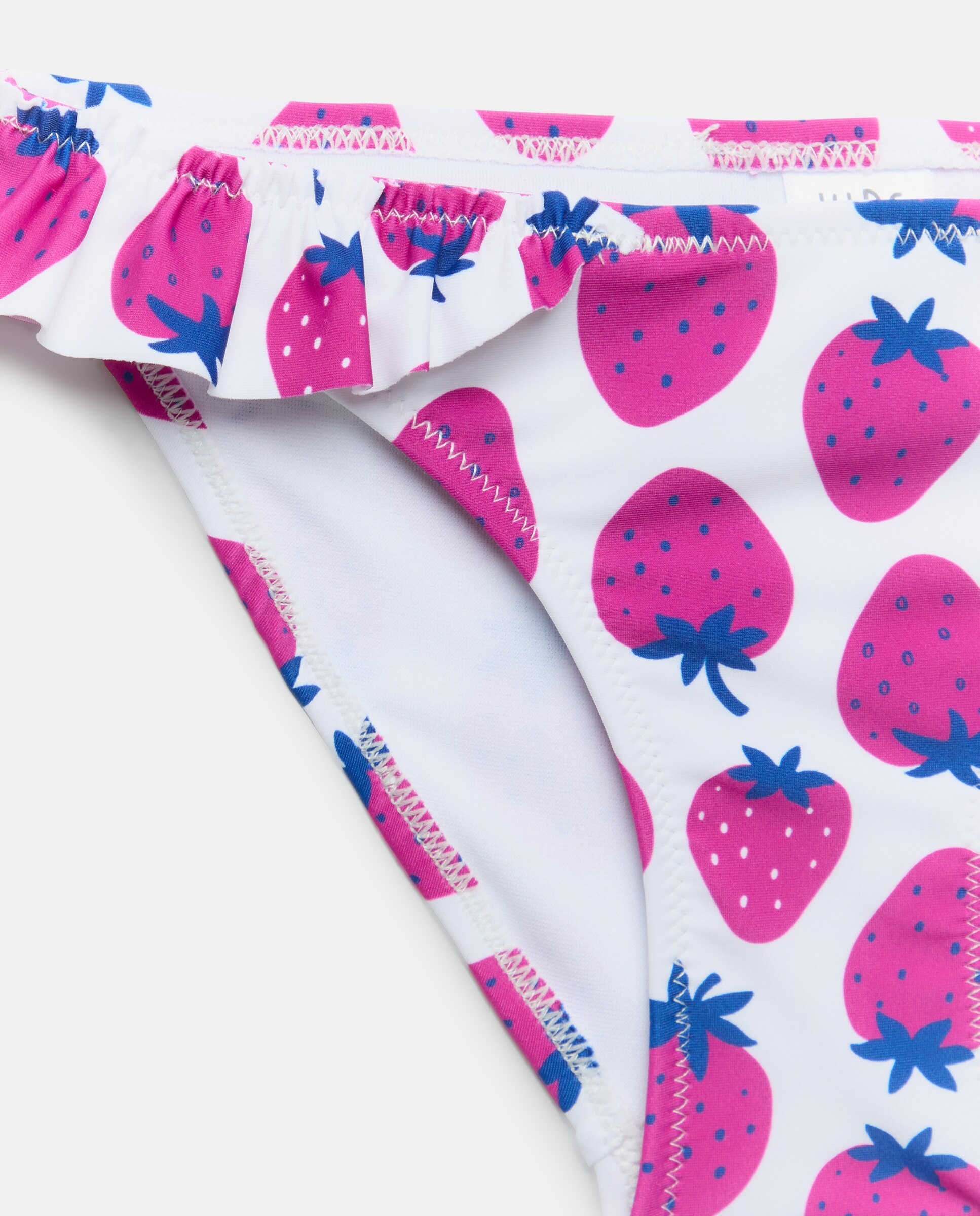 Cueca de Banho com All Over Print de Morangos e Folhos Kids El Corte Inglés Rosa-3
