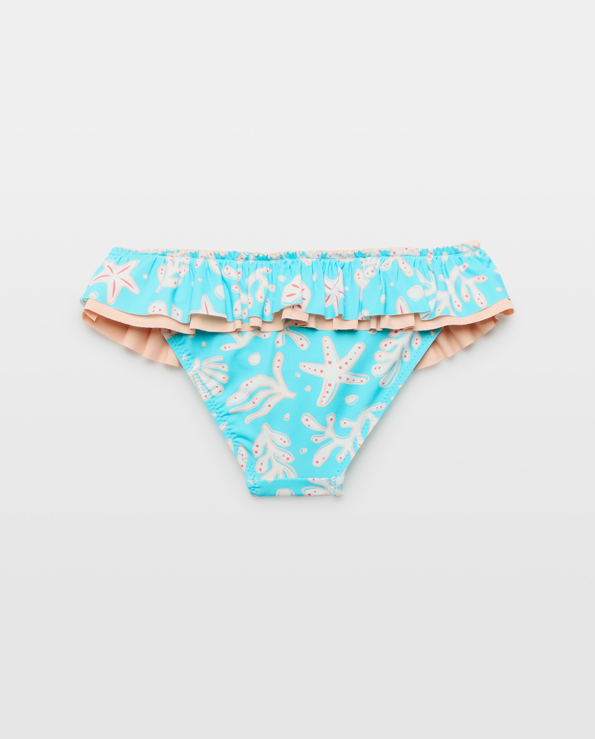Cueca de Banho às Cores com Conchas de Perfil Verde-2