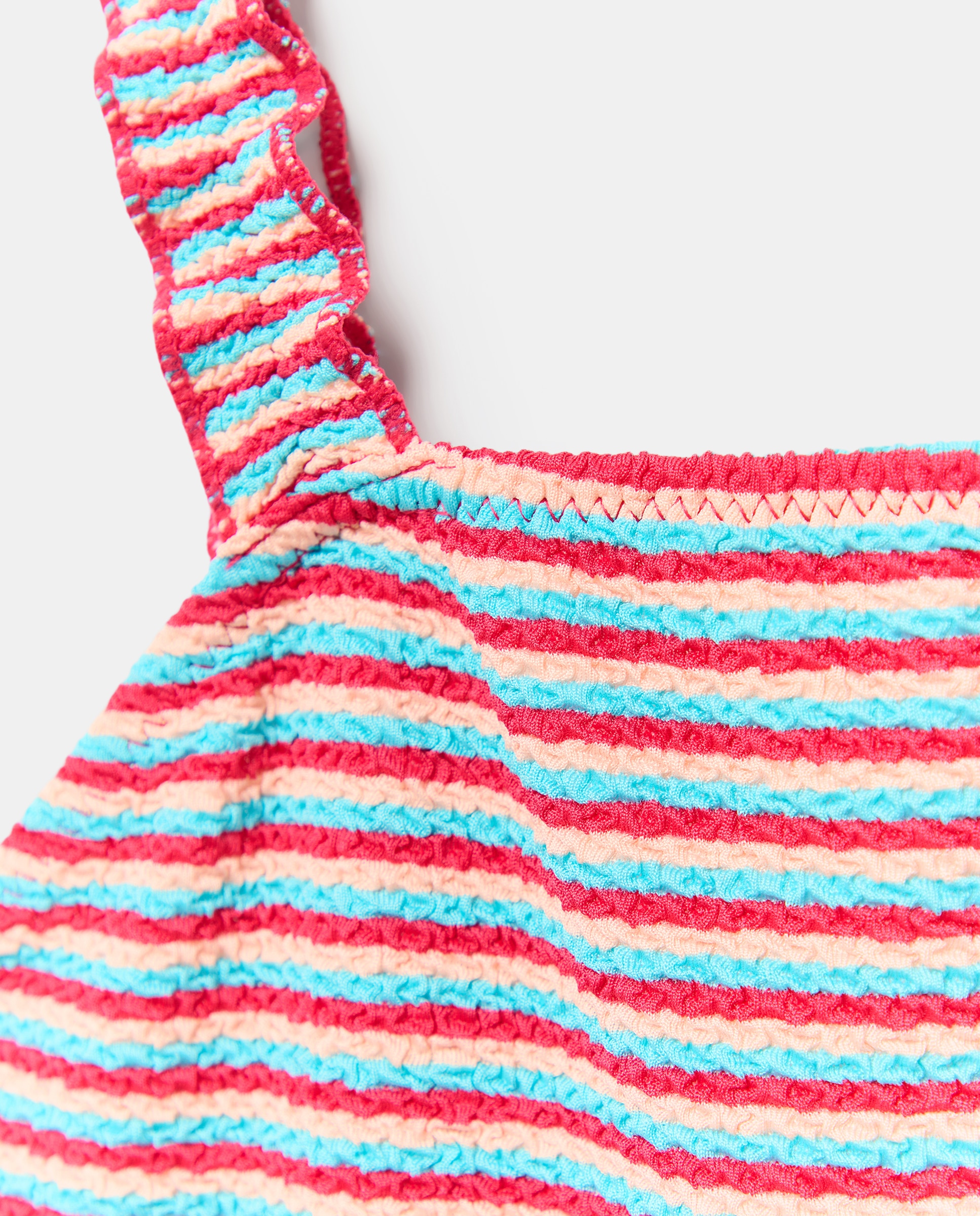 Fato de Banho com Alças Franzidas Kids El Corte Inglés Multicolor-7