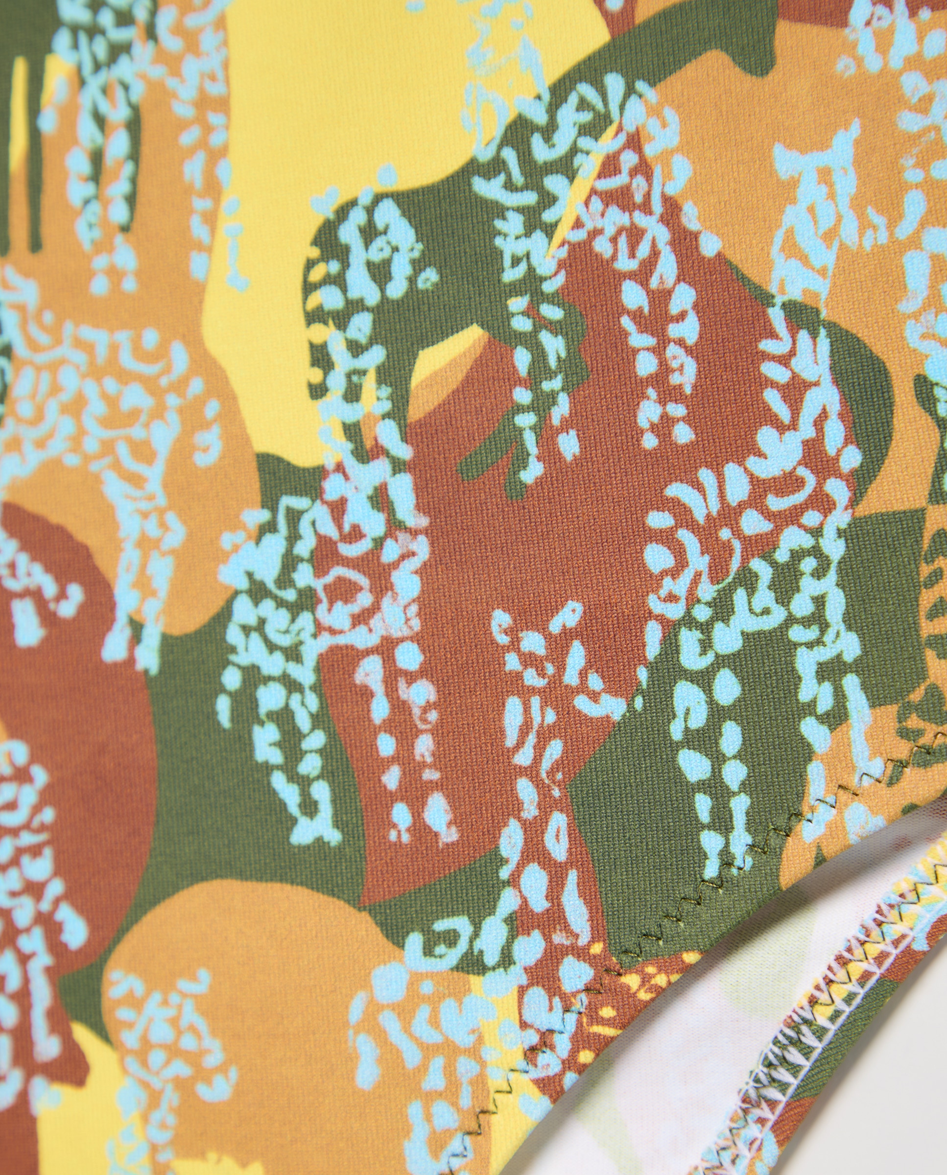 Fato de Banho às Cores com Estampado de Fantasia Verde-5