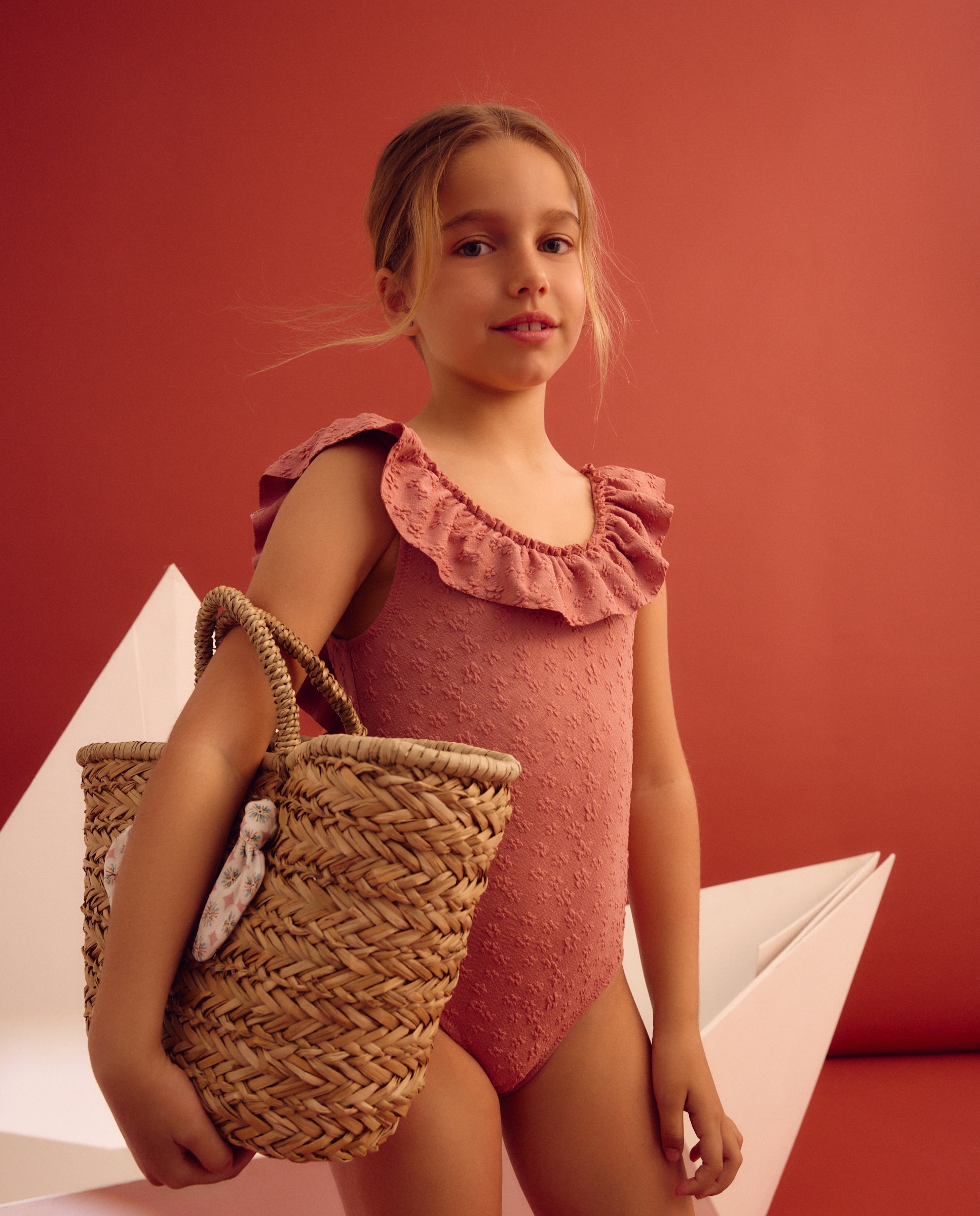 Fato de Banho com Estrutura e Estampado Floral Coconut El Corte Inglés 230 Rosa Escuro-2