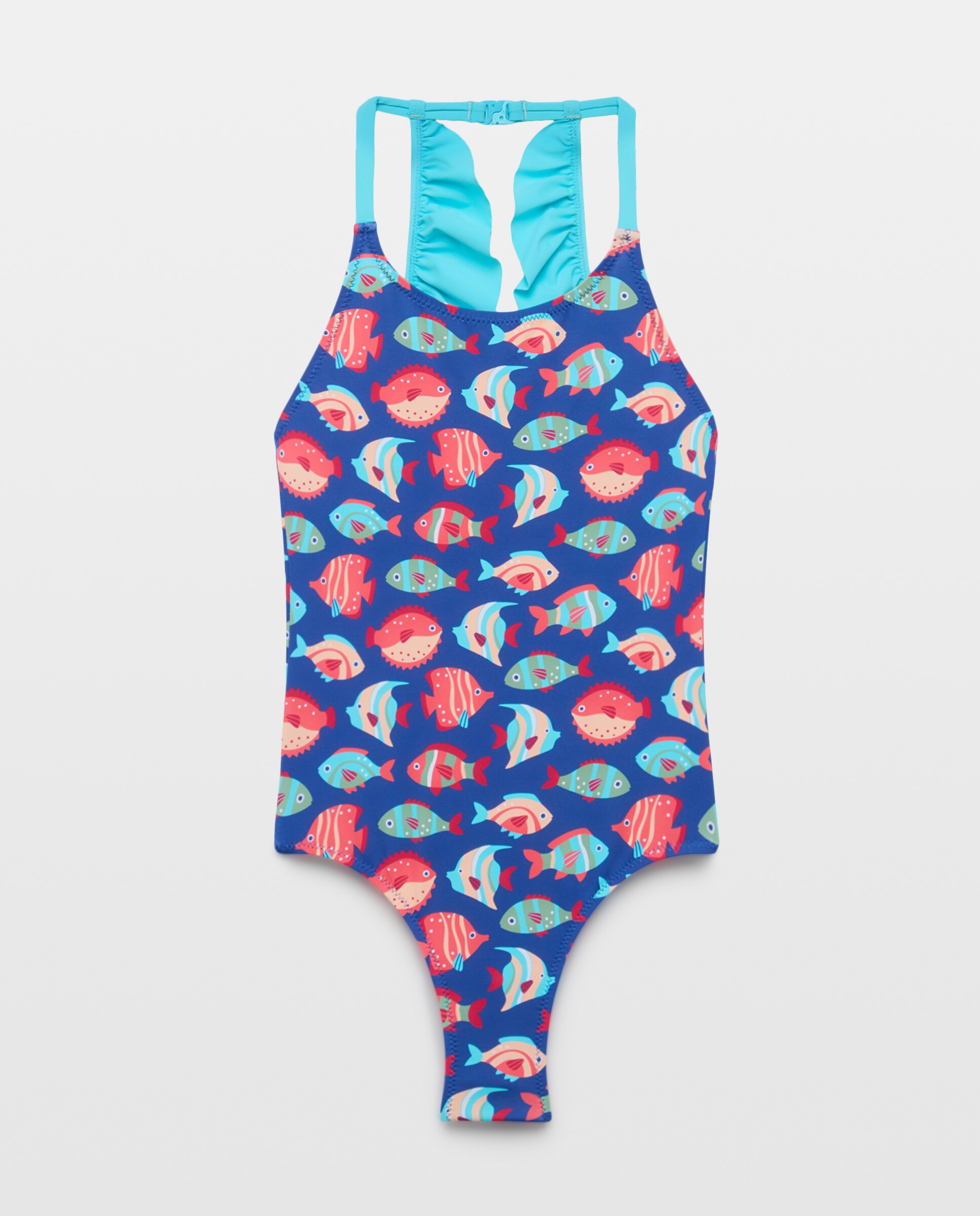 Fato de Banho às Cores com Peixes às Cores Kids El Corte Inglés Azul-4