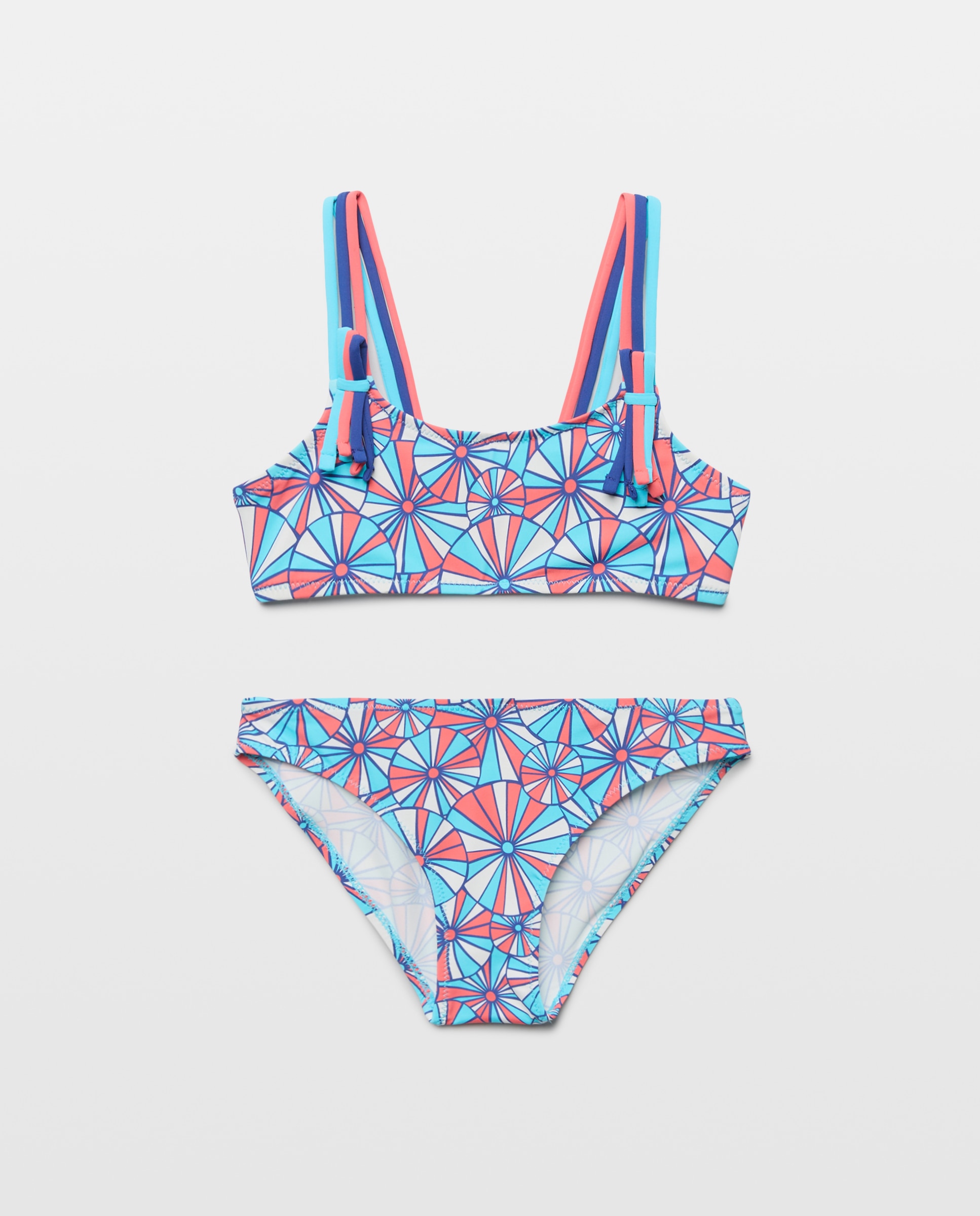 Biquíni às Cores com Sombrinhas Azul Turquesa Kids El Corte Inglés Multicolor-4
