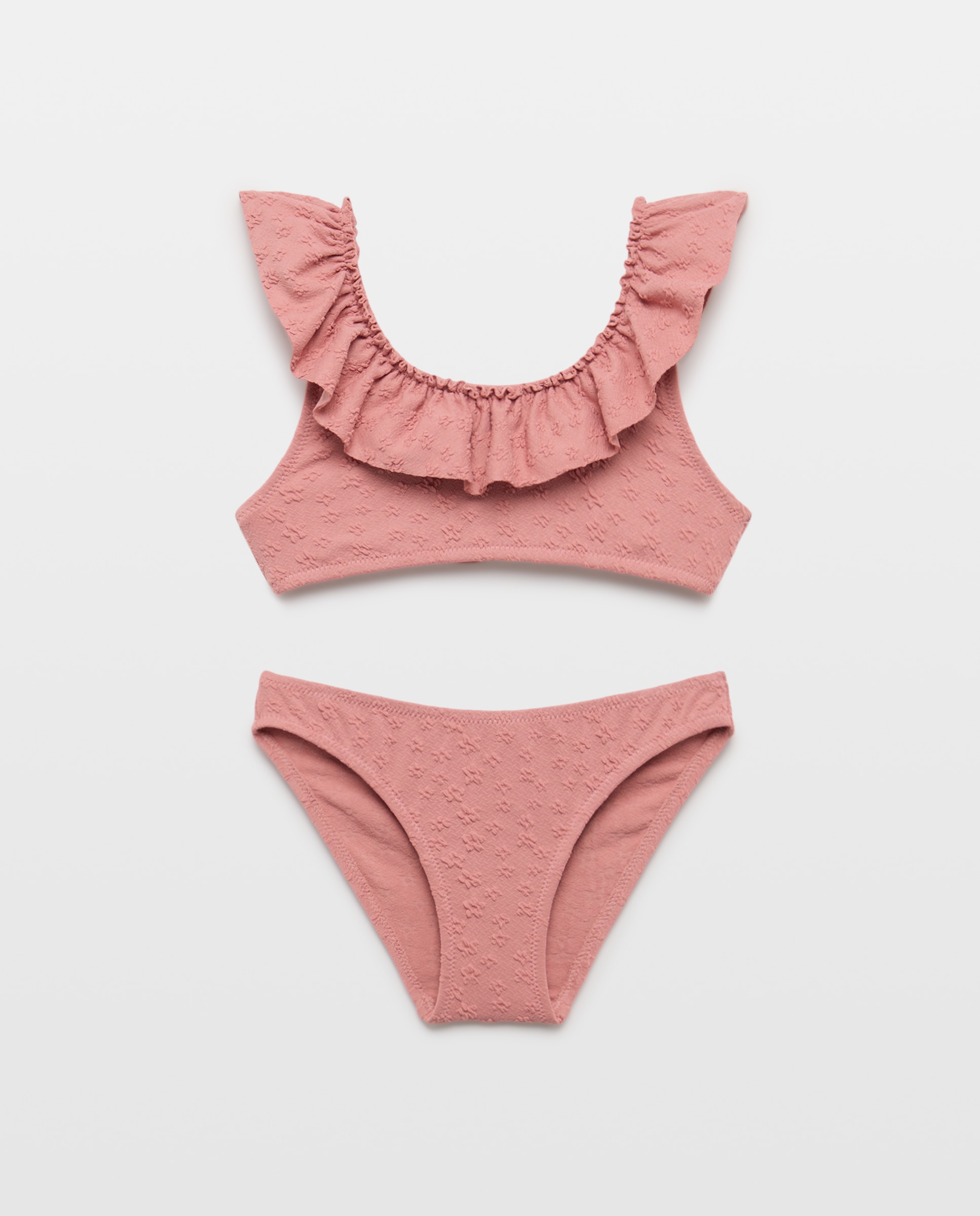 Biquíni com Estrutura e Estampado Floral Coconut El Corte Inglés 230 Rosa Escuro-4
