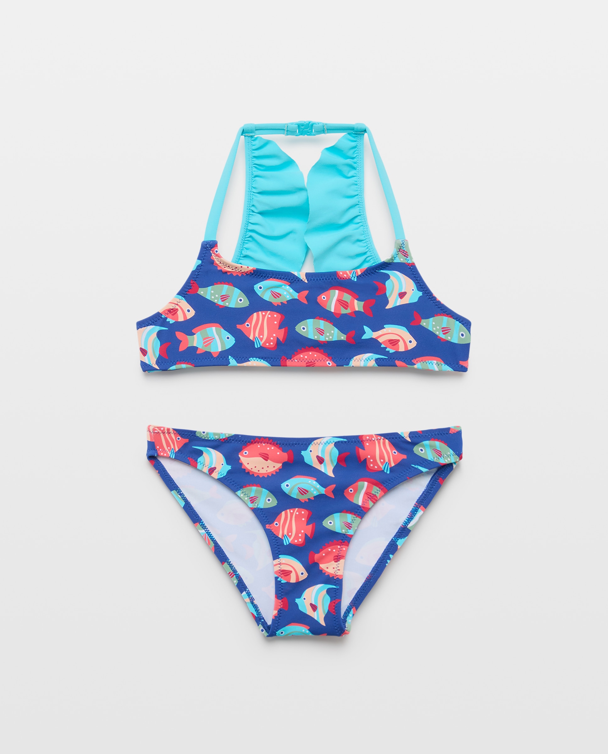 Biquíni às Cores com Peixes às Cores Kids El Corte Inglés Azul-4