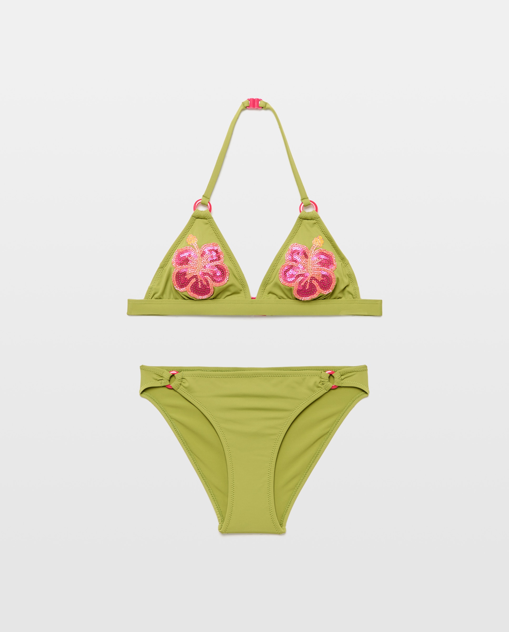 Imagem 0 de Biquíni Triangular com Estampado Floral