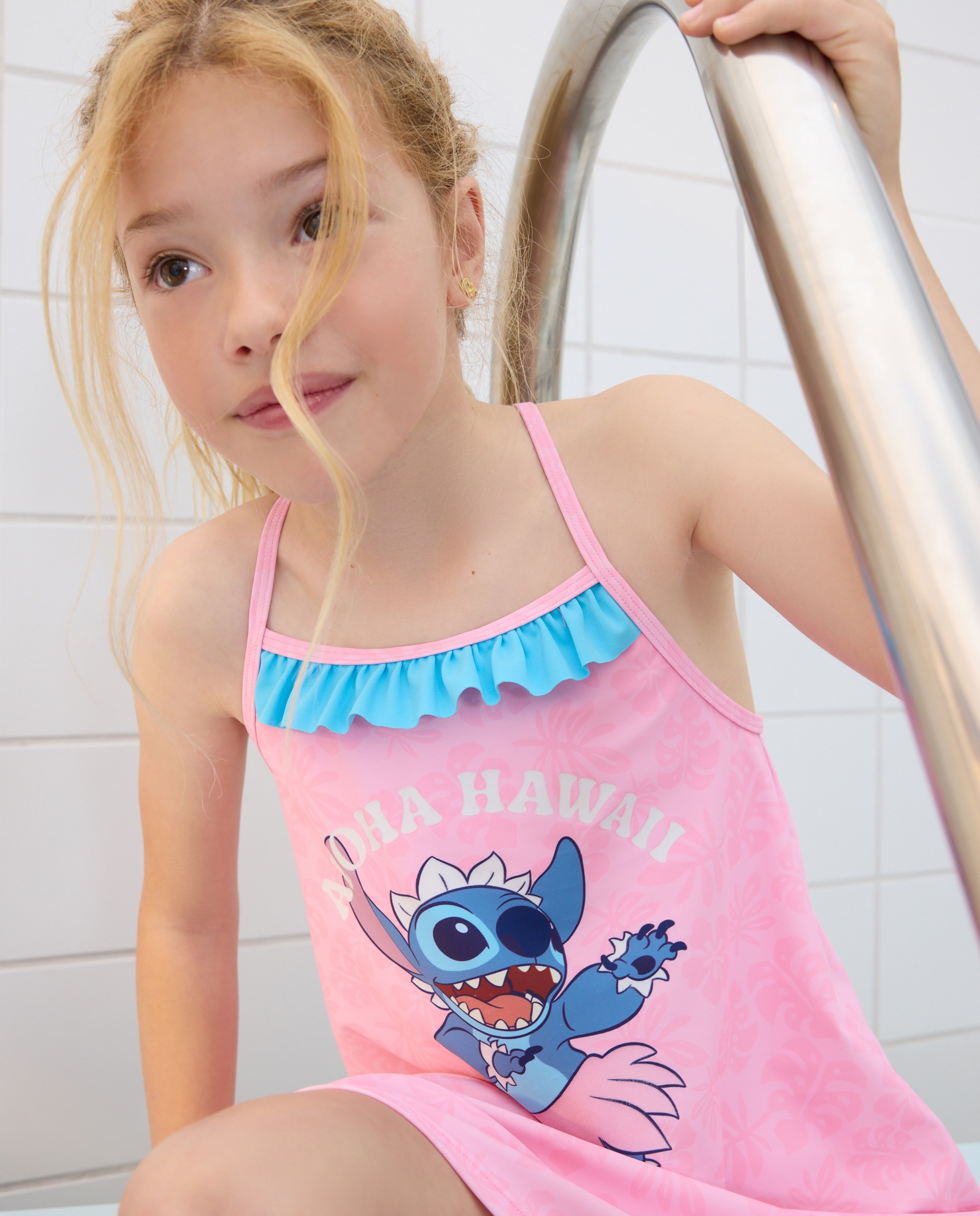 Vestido da Licença Stitch Kids El Corte Inglés Rosa-2