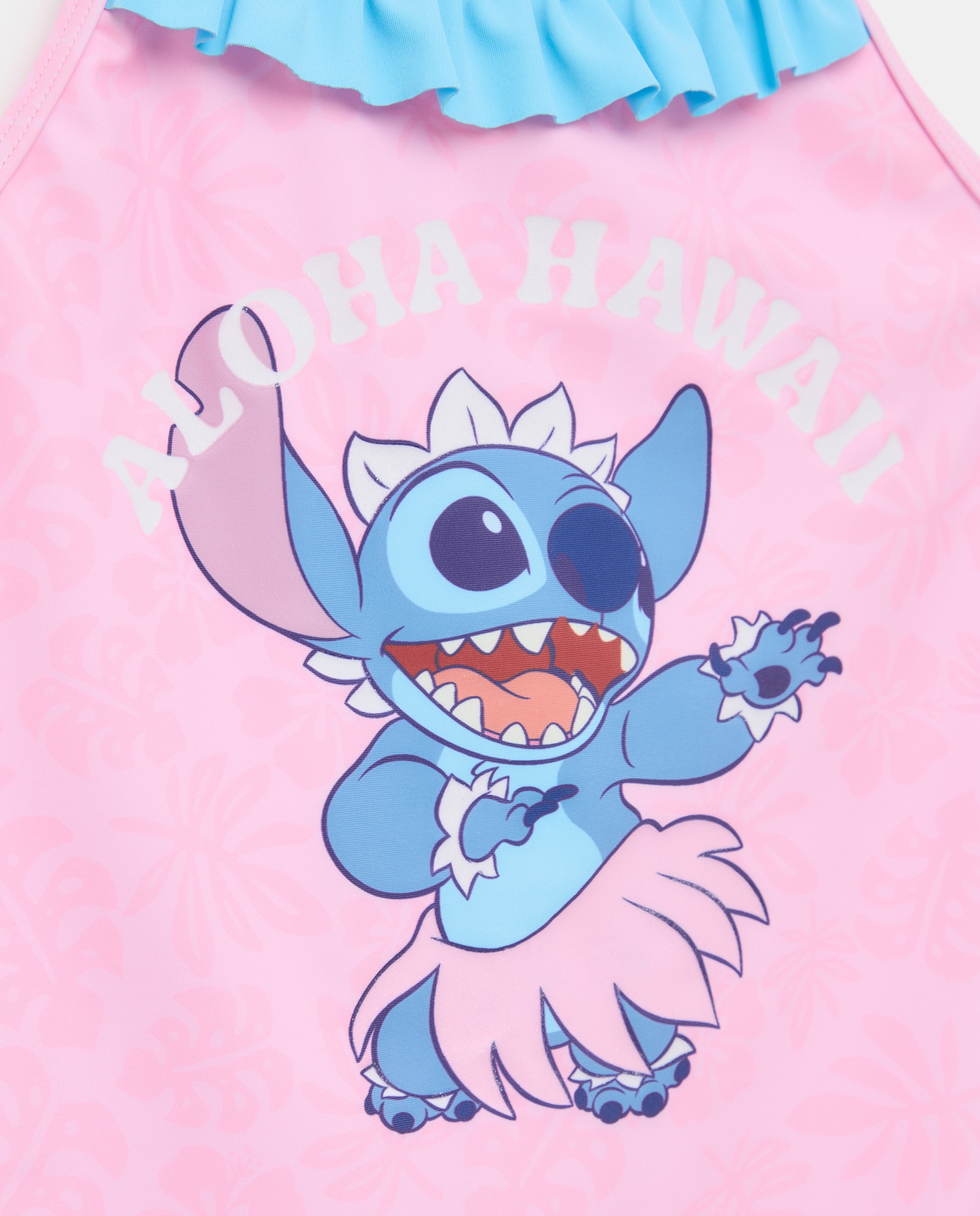 Vestido da Licença Stitch Rosa-2