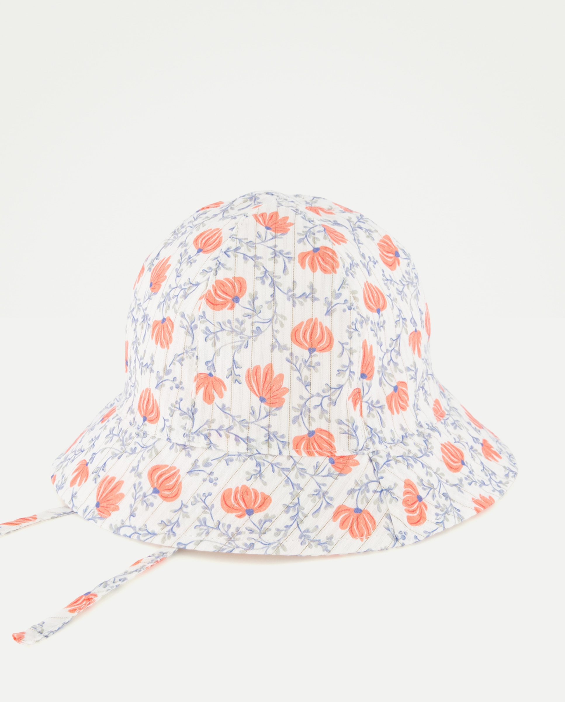 Imagem 0 de Gorro de Bebé em Tecido Garden com Estampado Floral