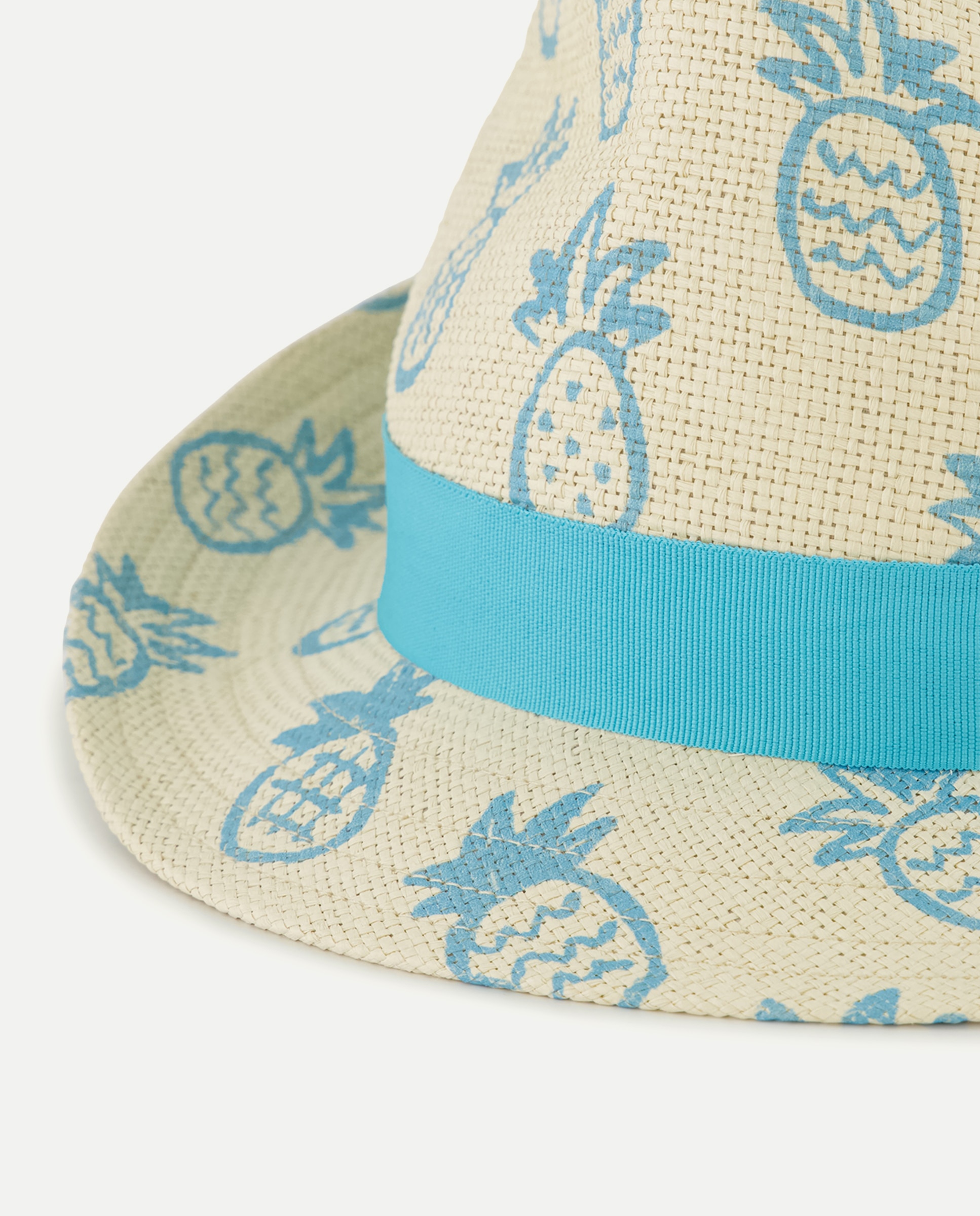 Chapéu Borsalino com Estampado de Ananases Verde-2