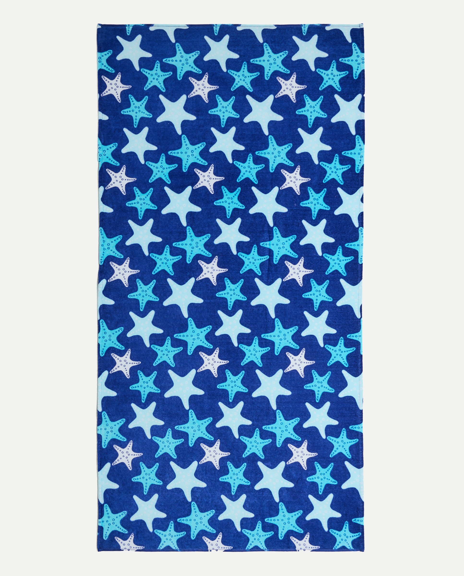 Toalha de Banho Estampada Azul-2