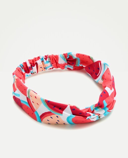 Cinta de pelo con estampado de frutas de niña