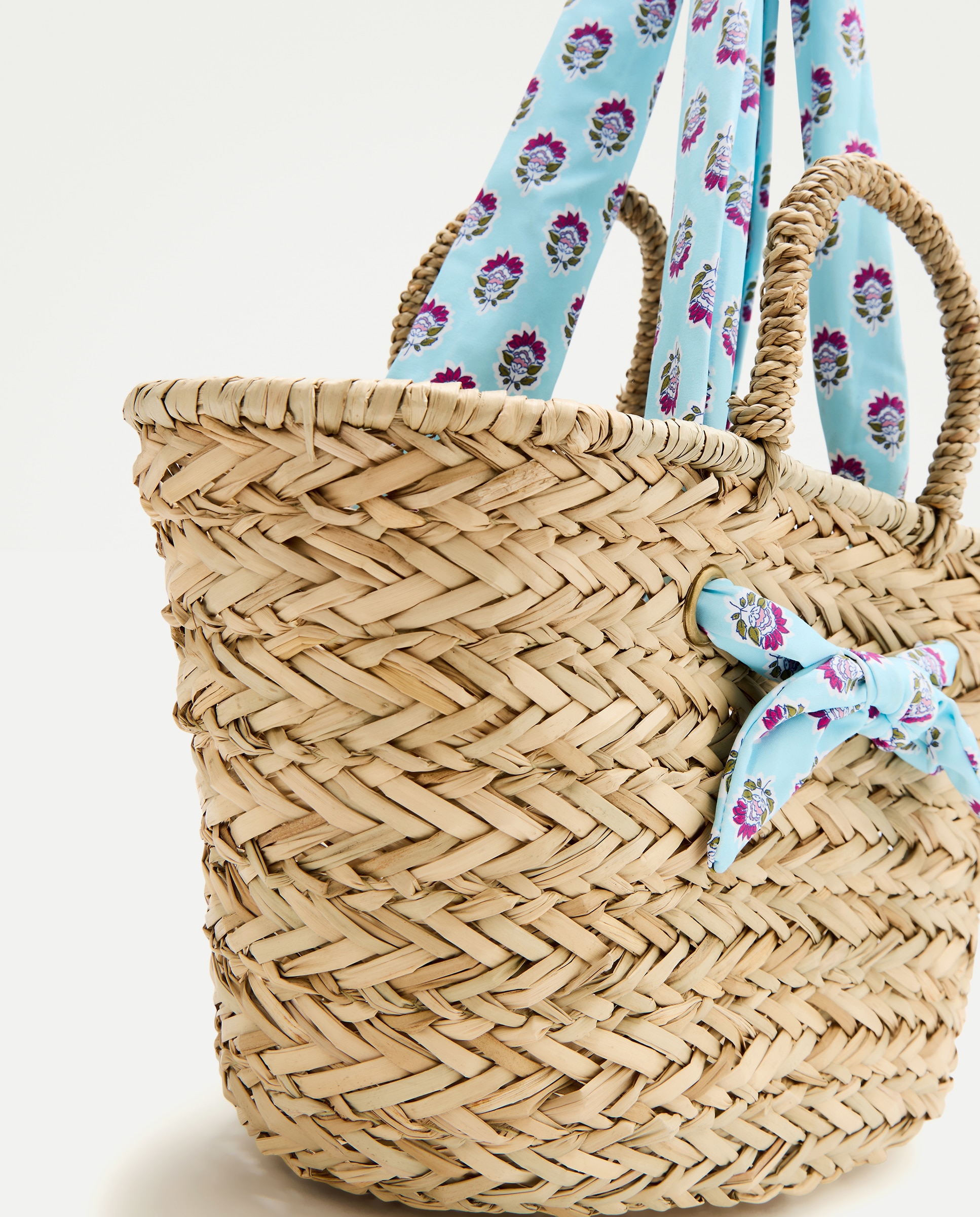 Cesto às Cores com Selo de Flor Verde-4