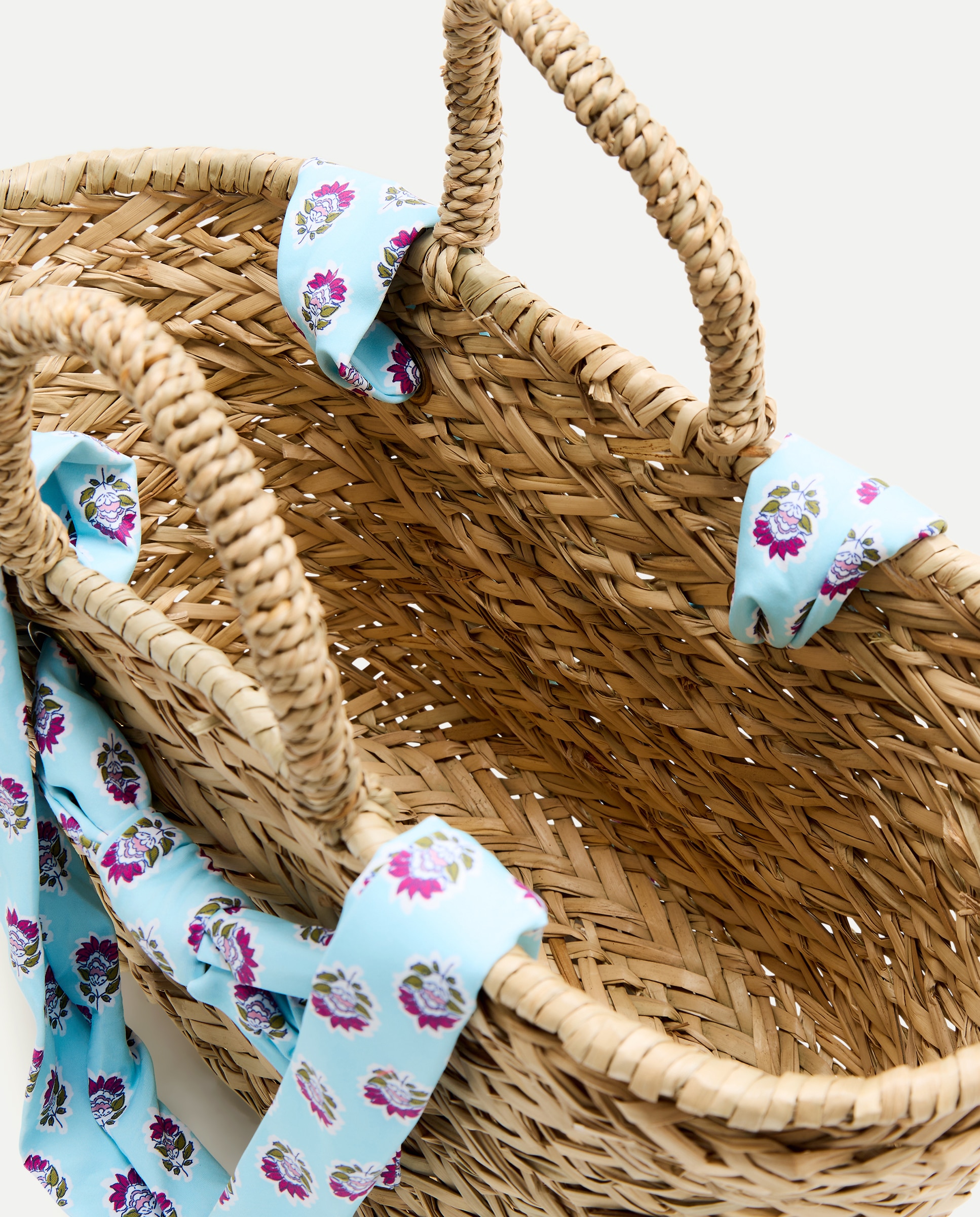 Cesto às Cores com Selo de Flor Verde-5