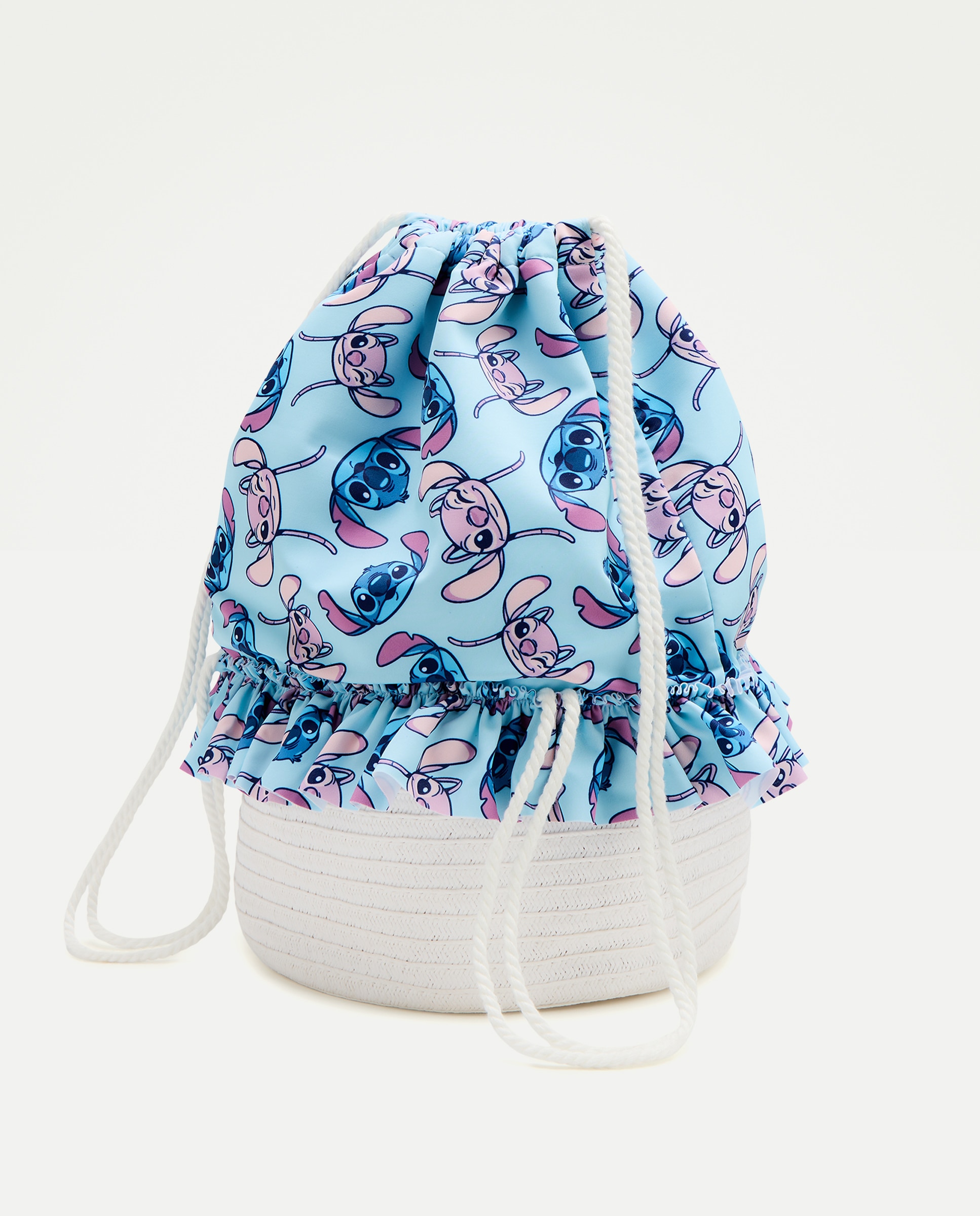 Mala Tipo Saco da Licença Stitch Azul-marinho-2