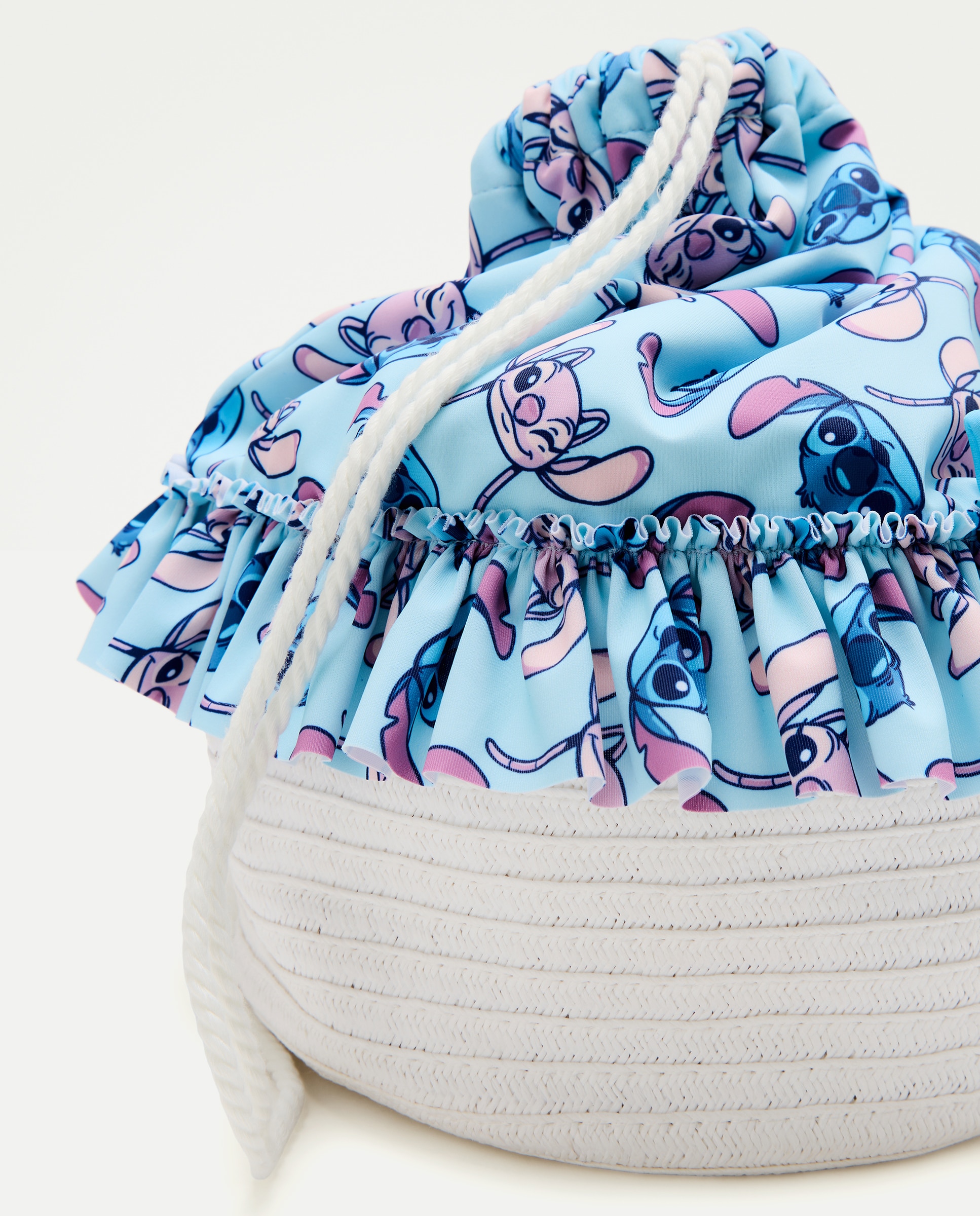 Mala Tipo Saco da Licença Stitch Azul-marinho-4