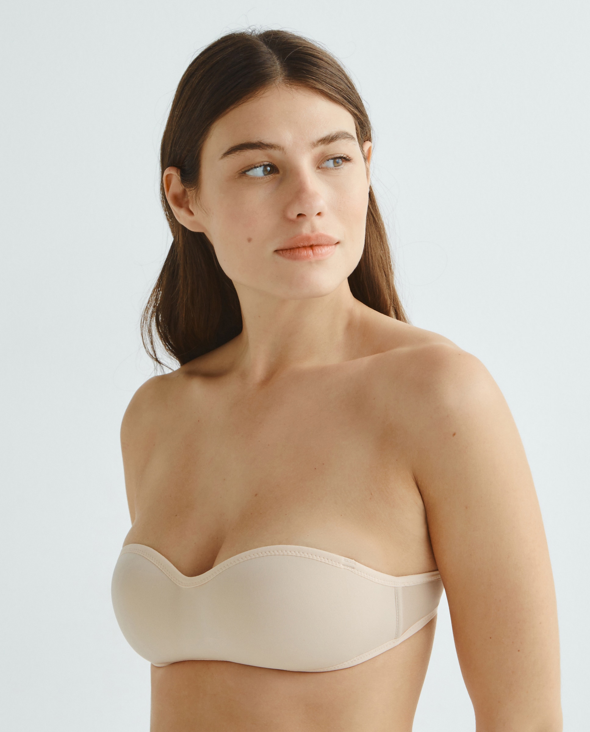 Sujetador preformado bandeau Nude-3