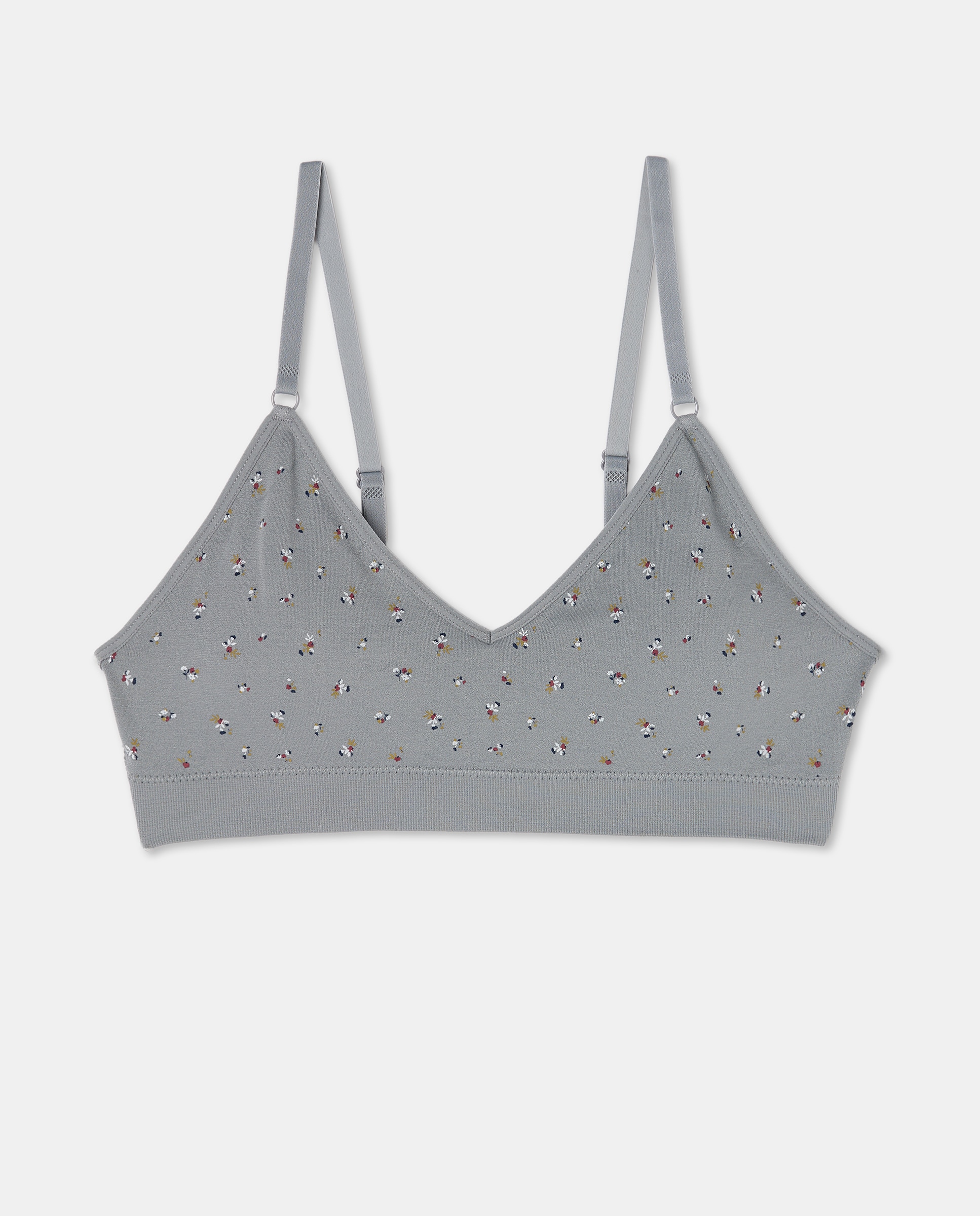 Sujetador top mujer estampado copa B Verde-4