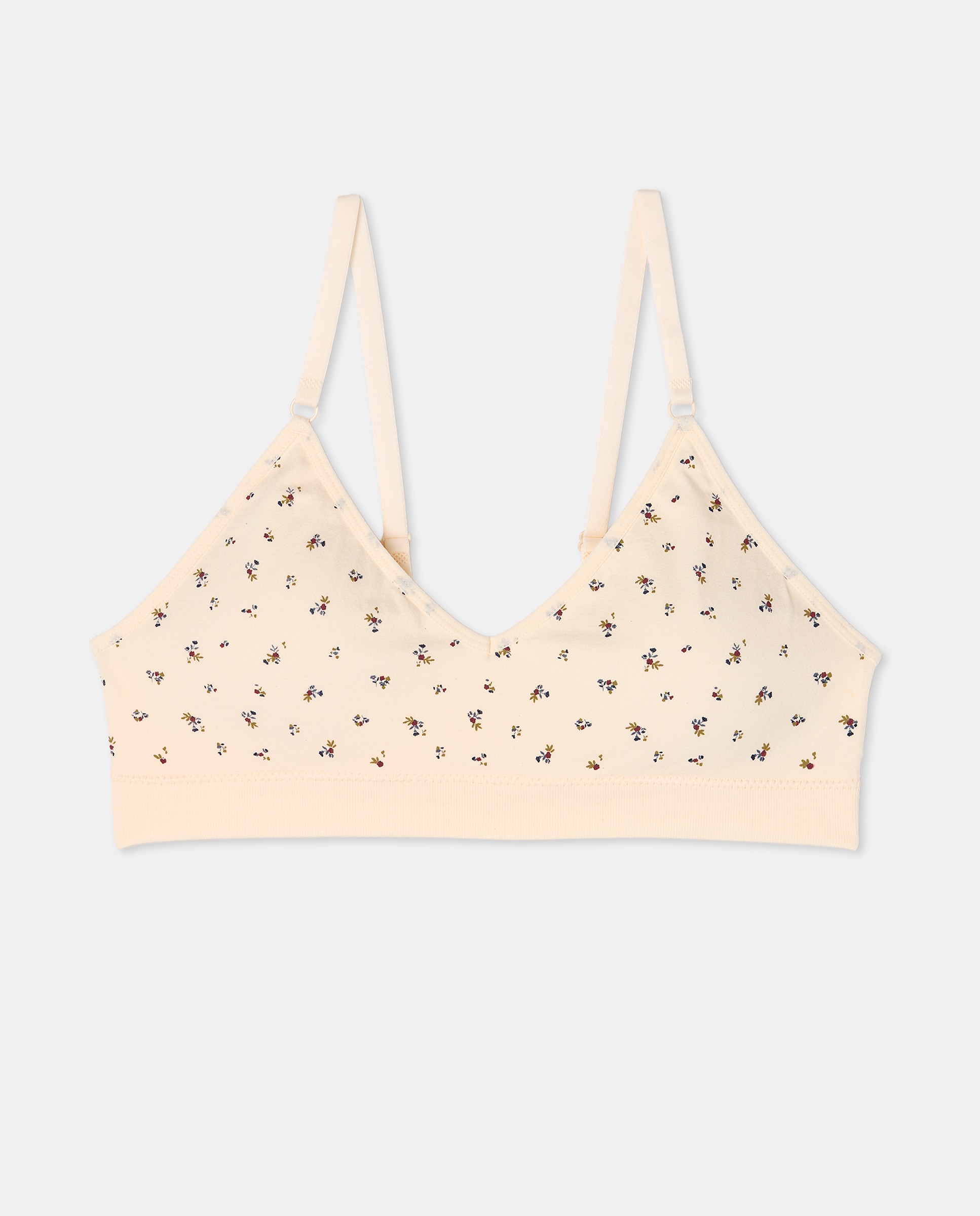 Sujetador top mujer estampado copa B Blanco-4