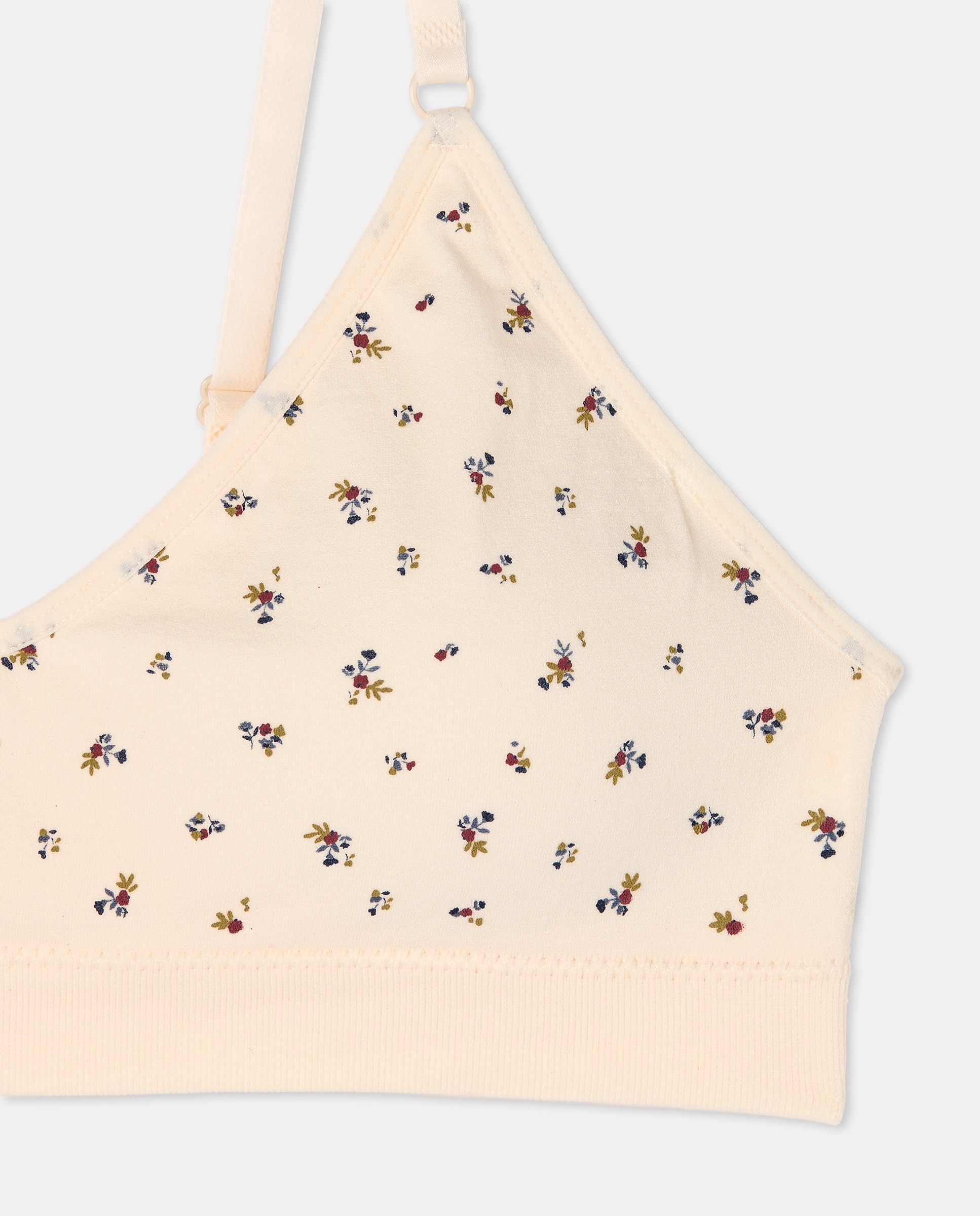 Sujetador top mujer estampado copa B Blanco-5