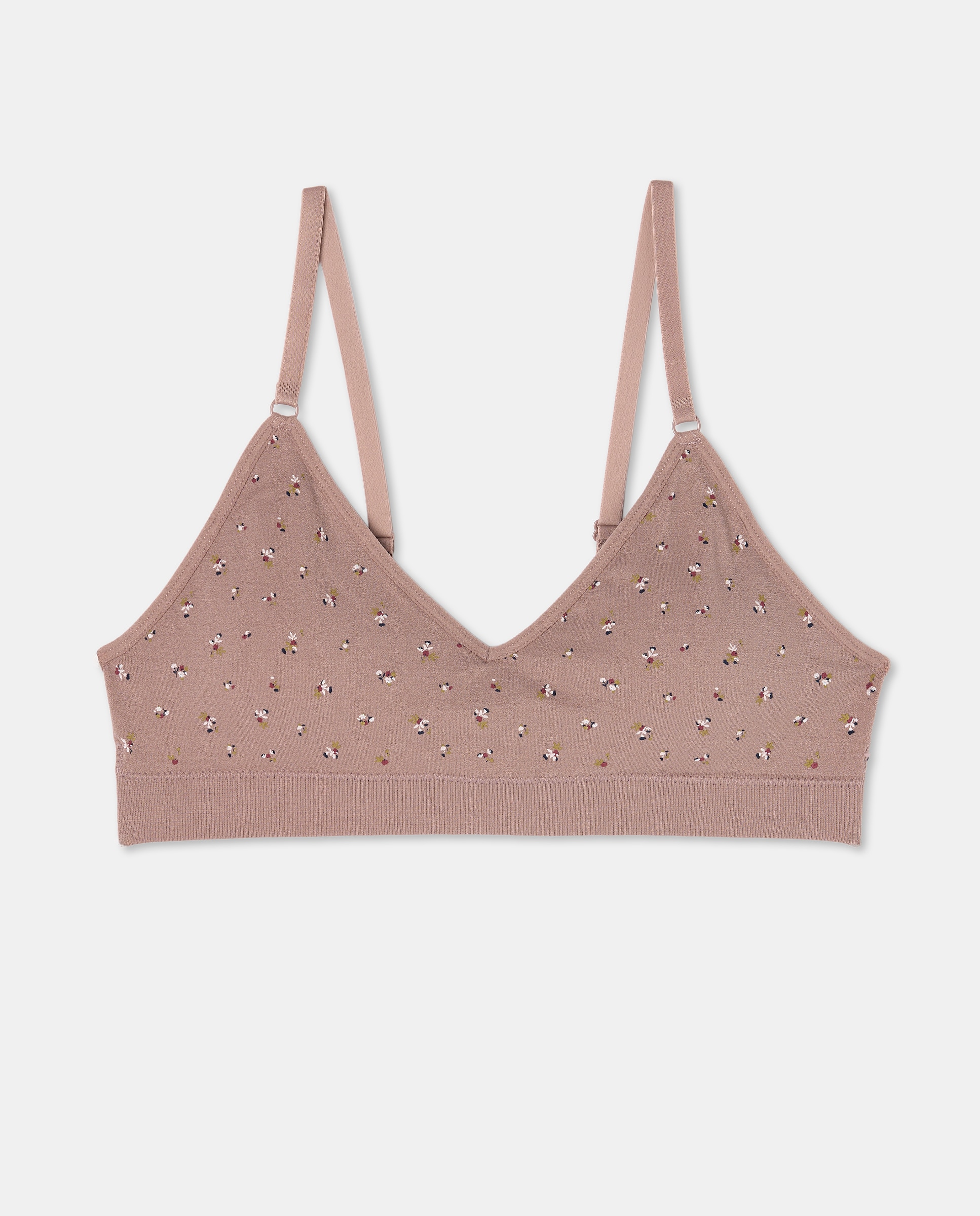 Sujetador top mujer estampado copa B Rosa-4