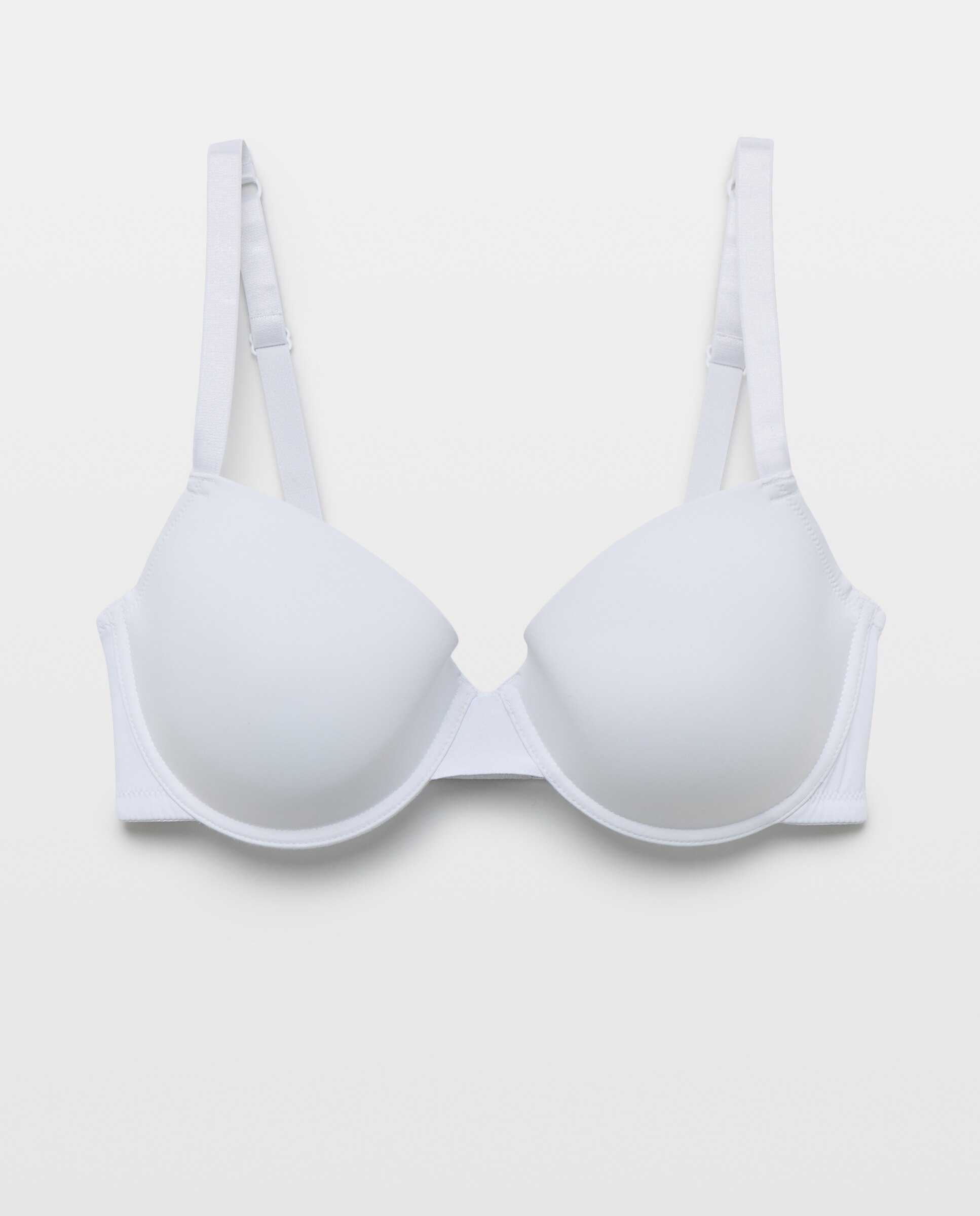 Sujetador mujer microfibra copa D Blanco roto-3