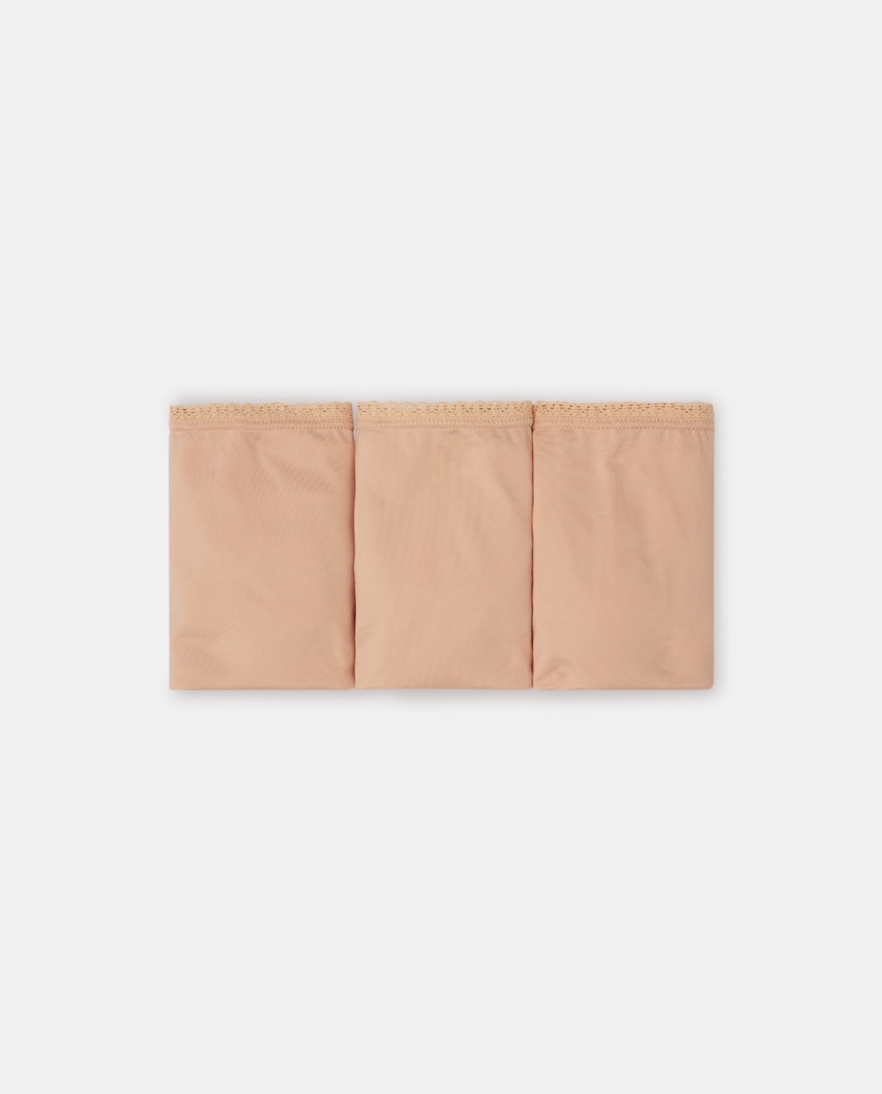Pack 3 bragas altas microfibra Nude-3