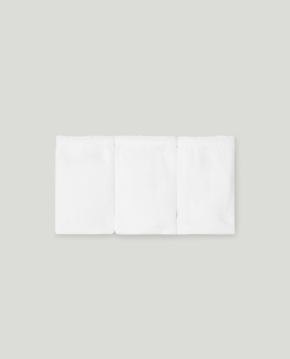 Pack 3 bragas altas microfibra Blanco-3