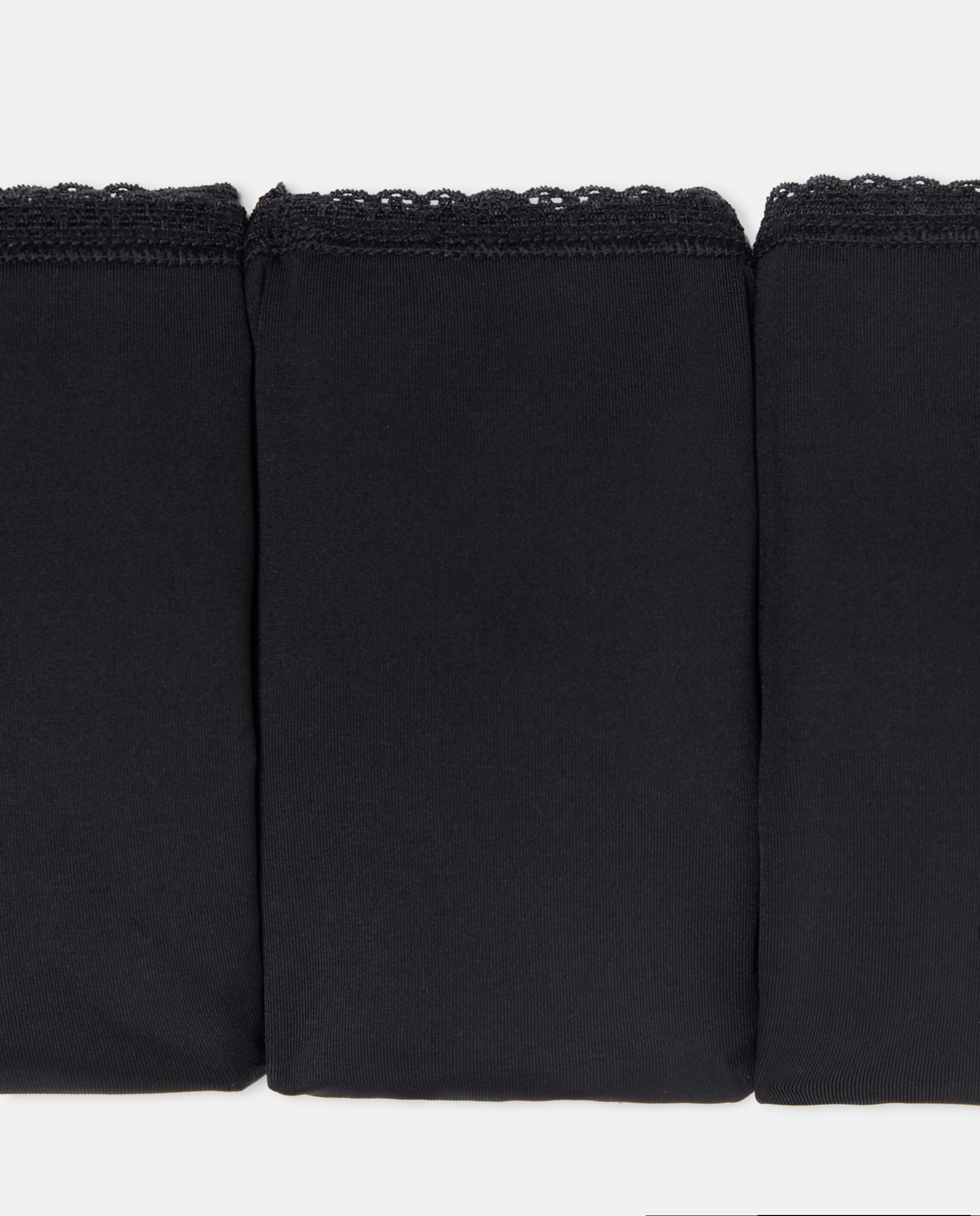 Pack 3 bragas altas microfibra Negro-4