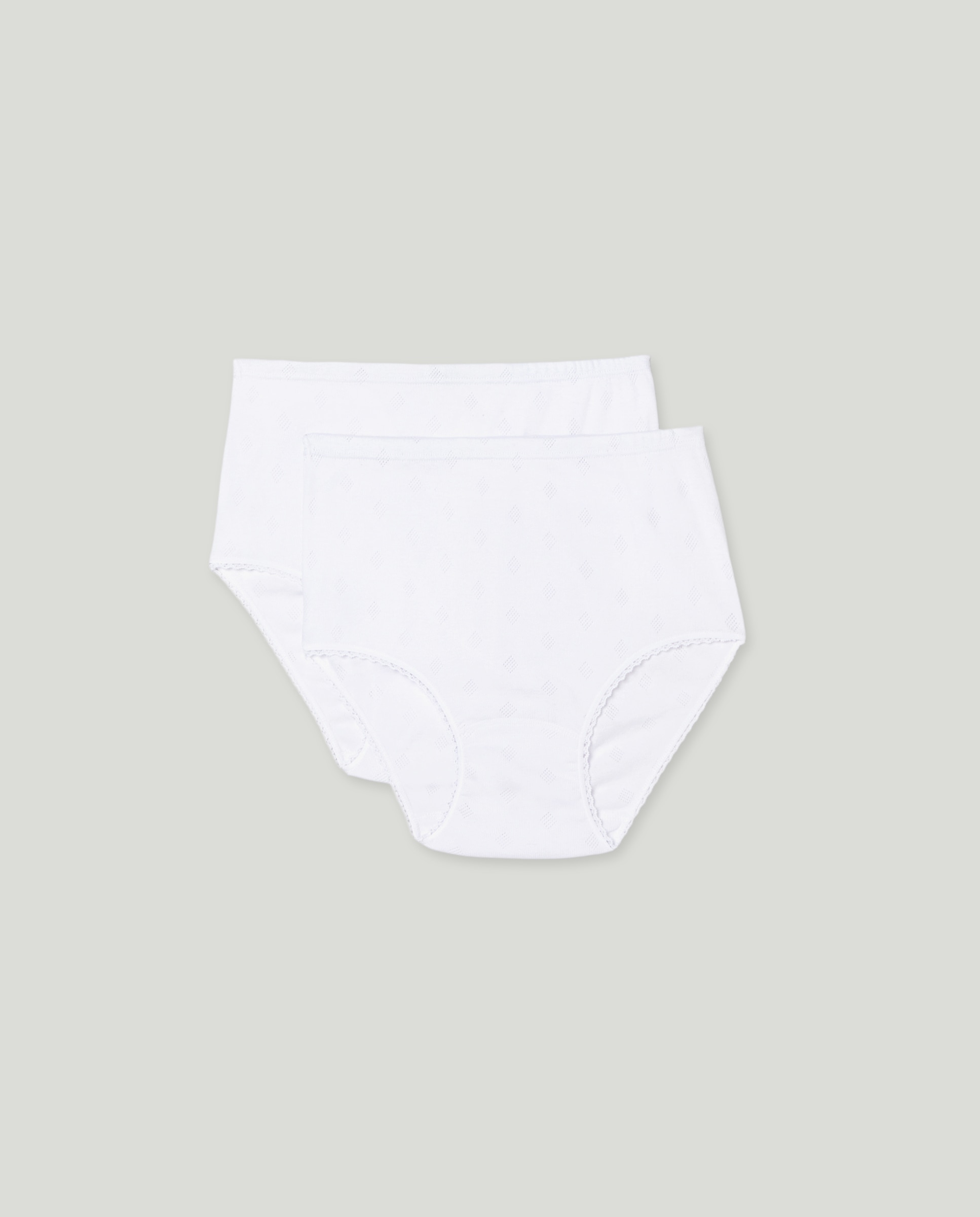 Imagen 0 de Pack de dos bragas altas de algodón