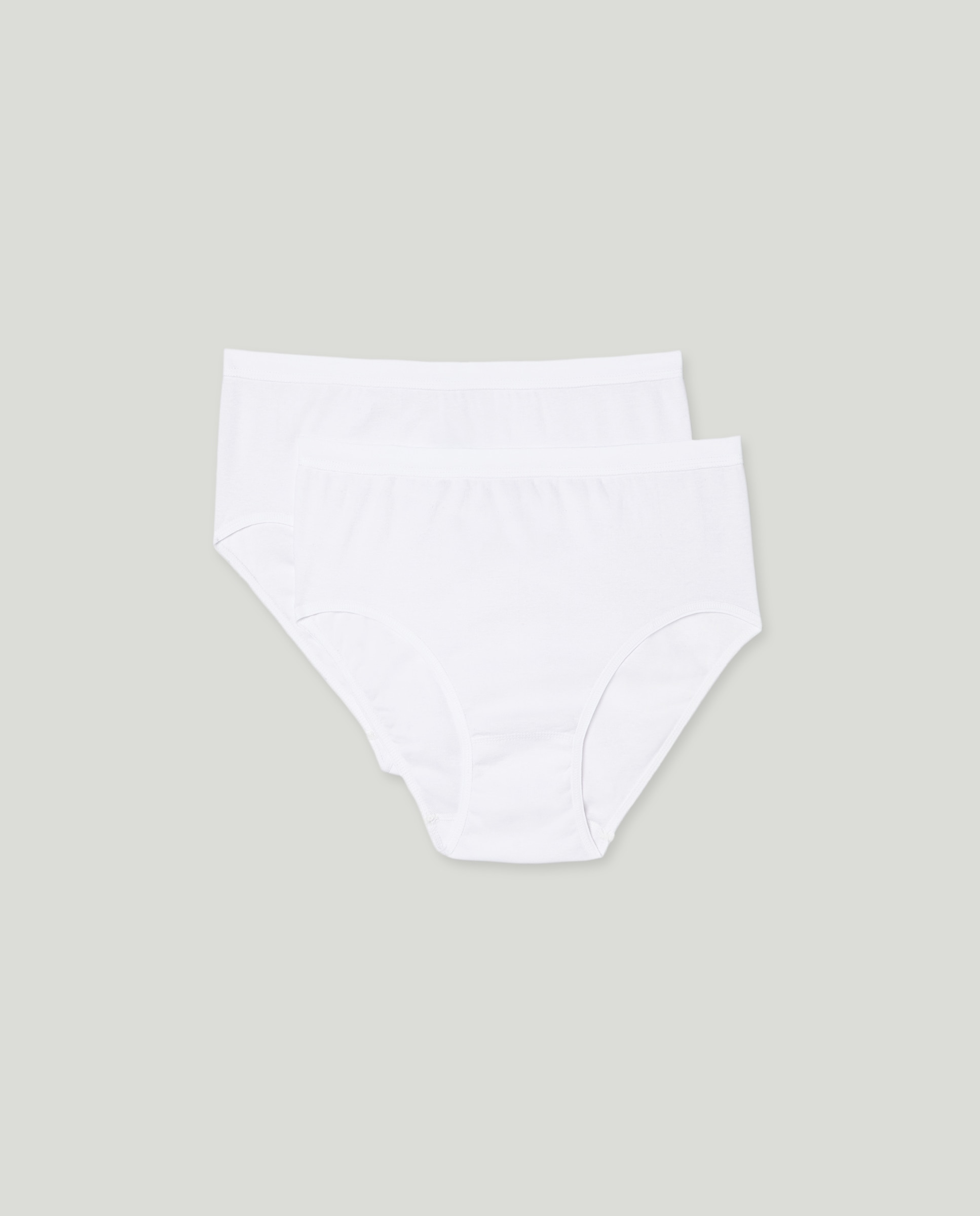 Pack de dos bragas de algodón Blanco-3