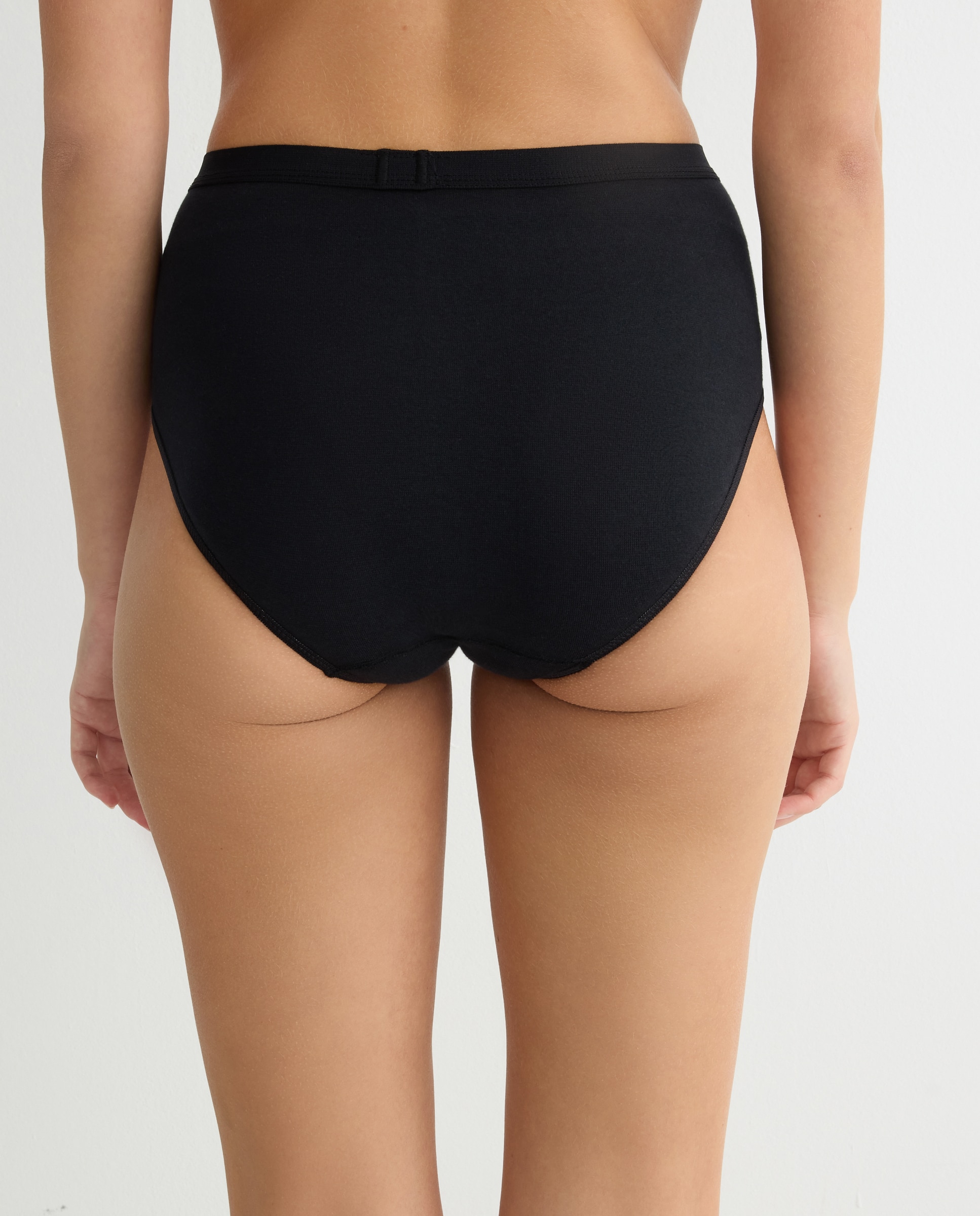 Pack de dos bragas de algodón Negro-2