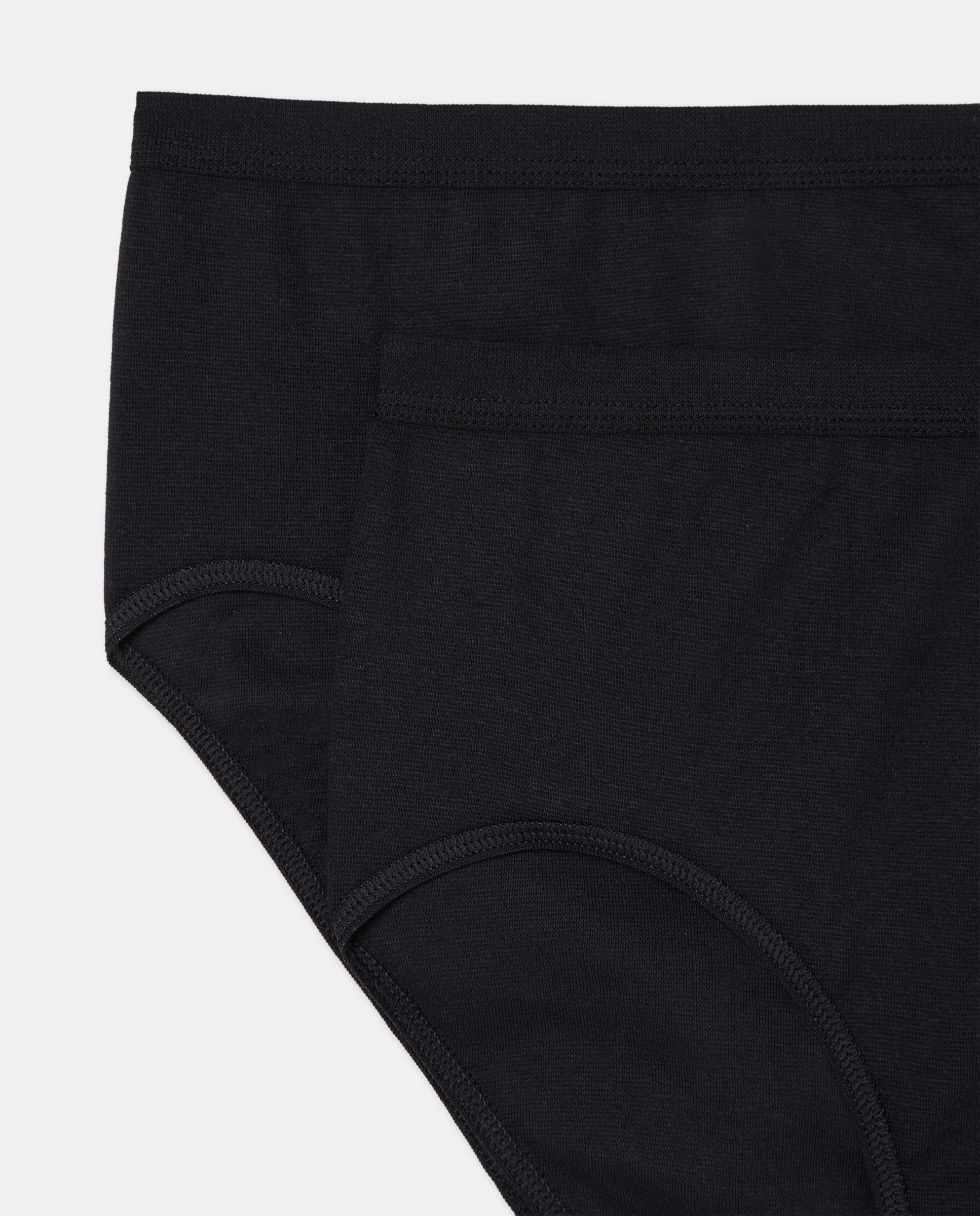 Pack de dos bragas de algodón Negro-4